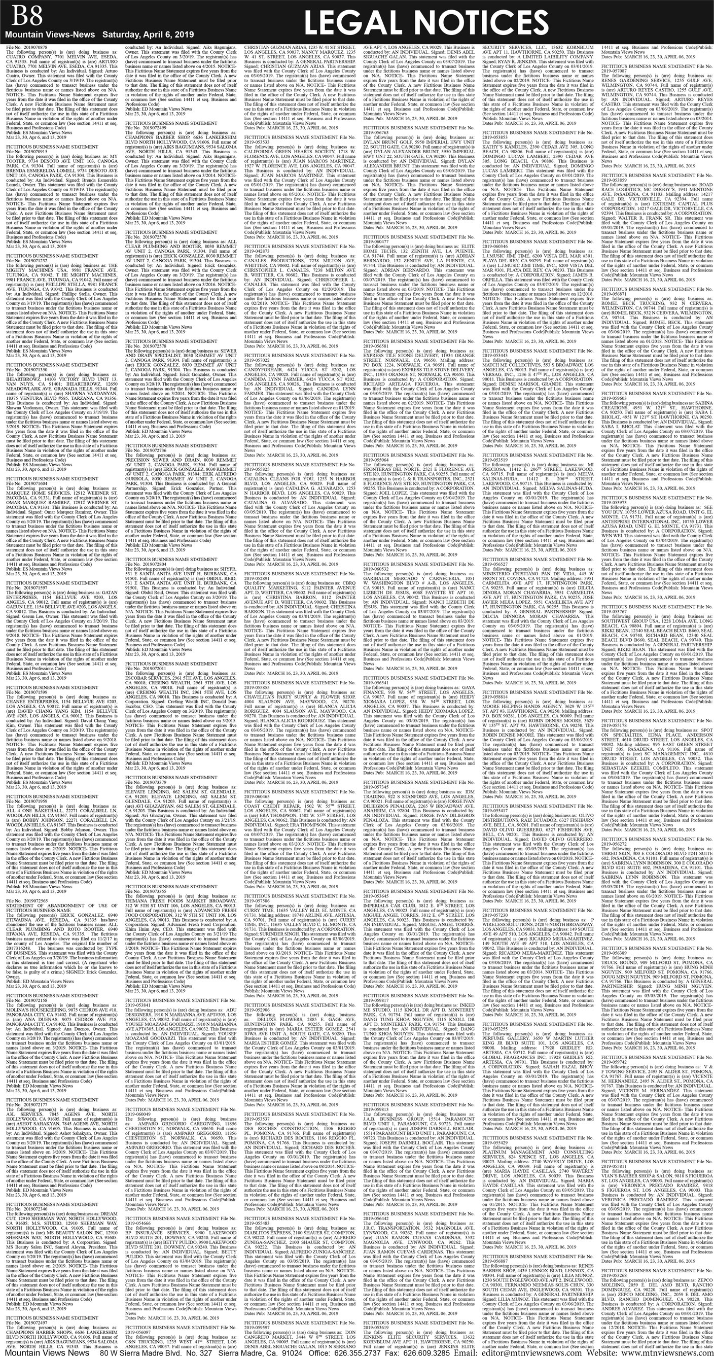 MVNews this week:  Page B:8