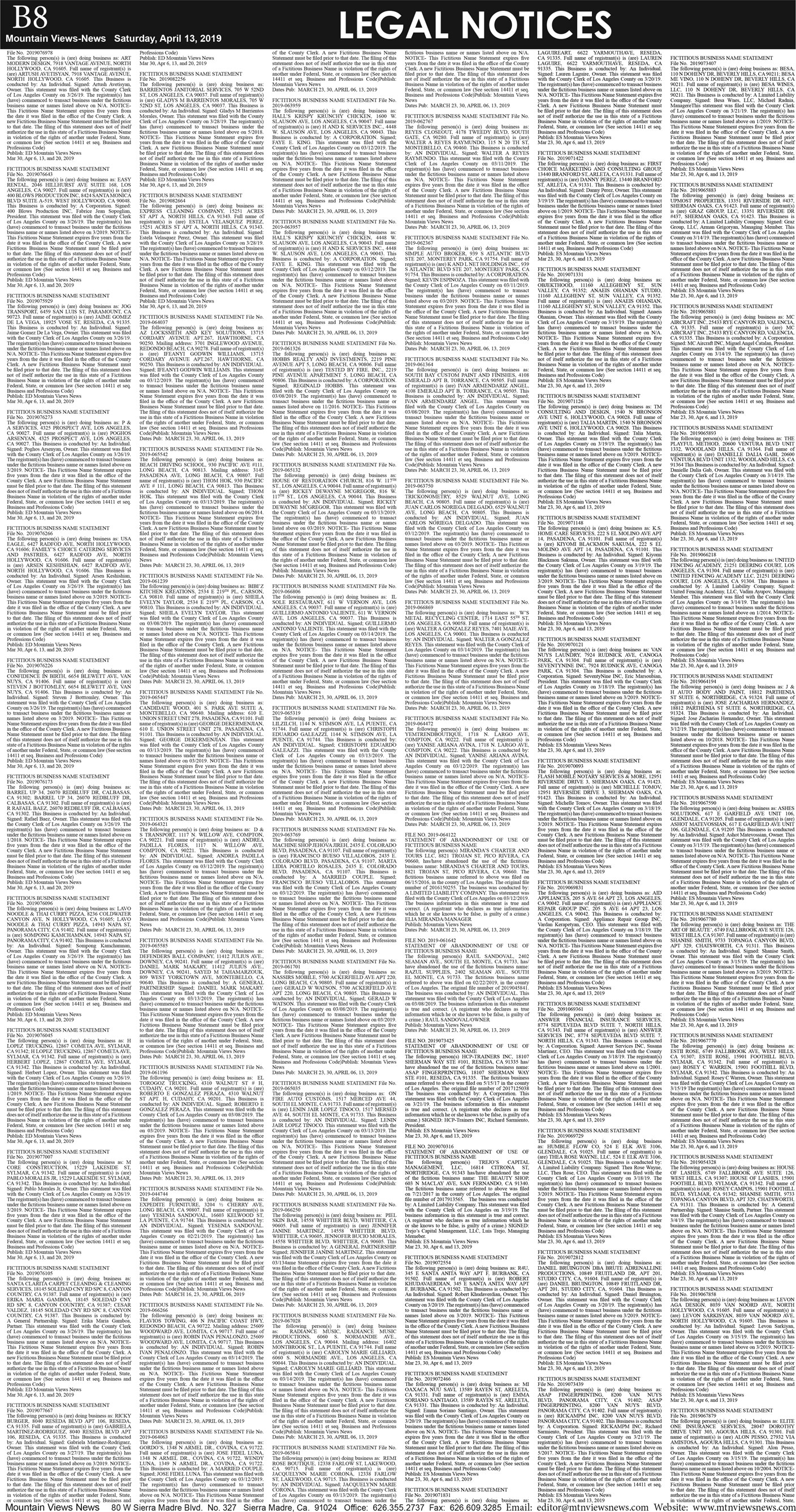 MVNews this week:  Page B:8