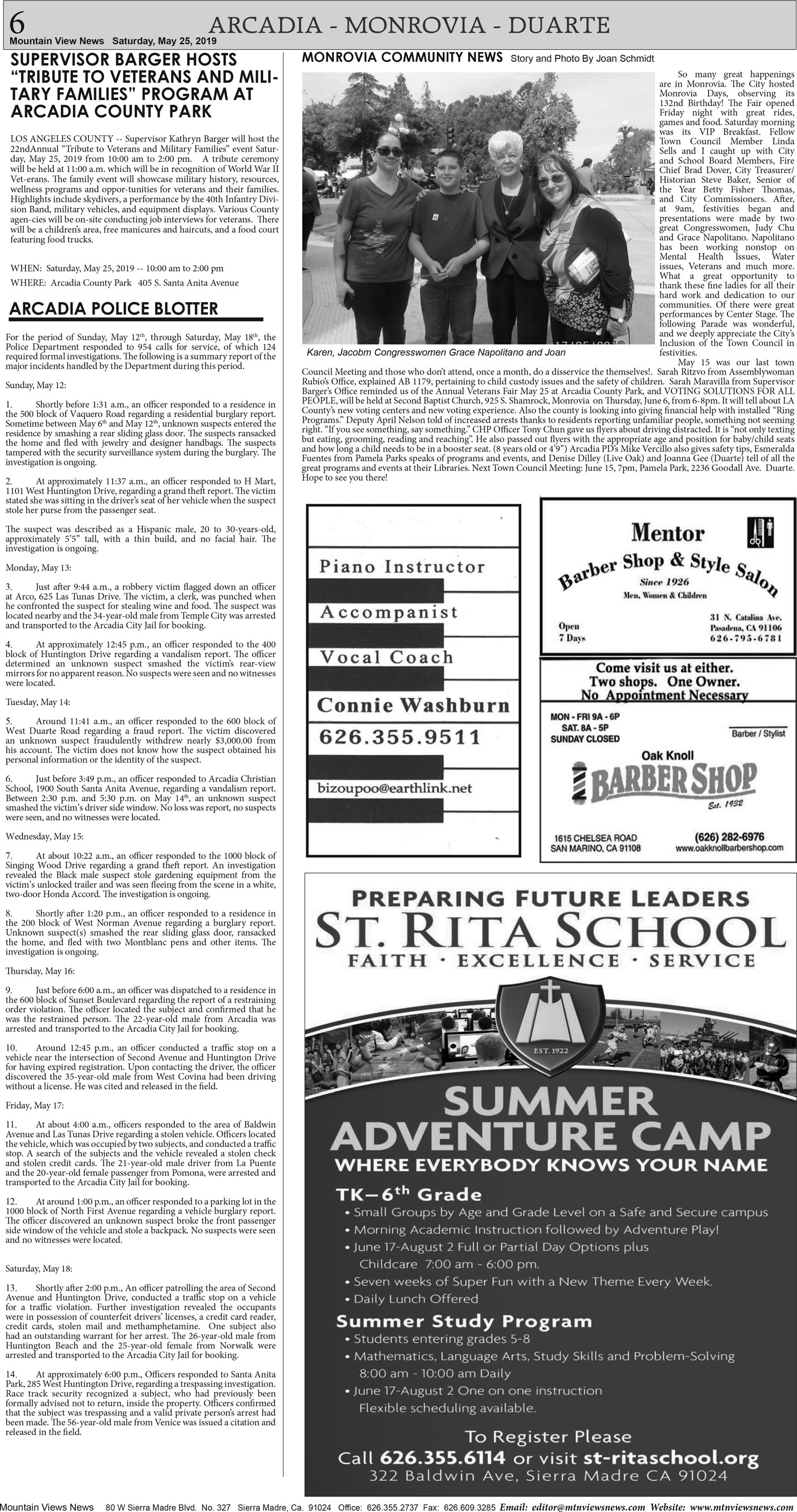 MVNews this week:  Page 6