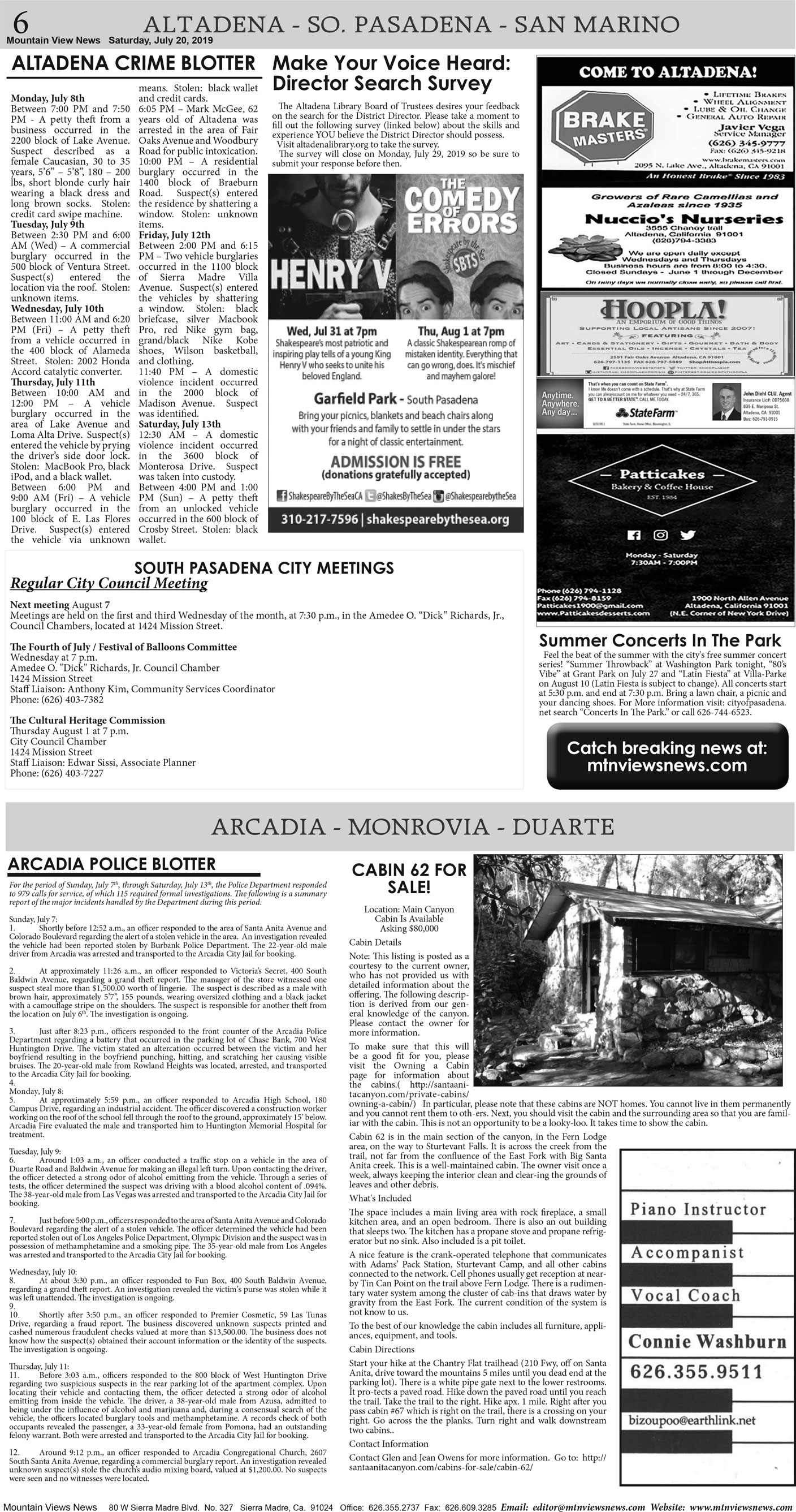 MVNews this week:  Page 6