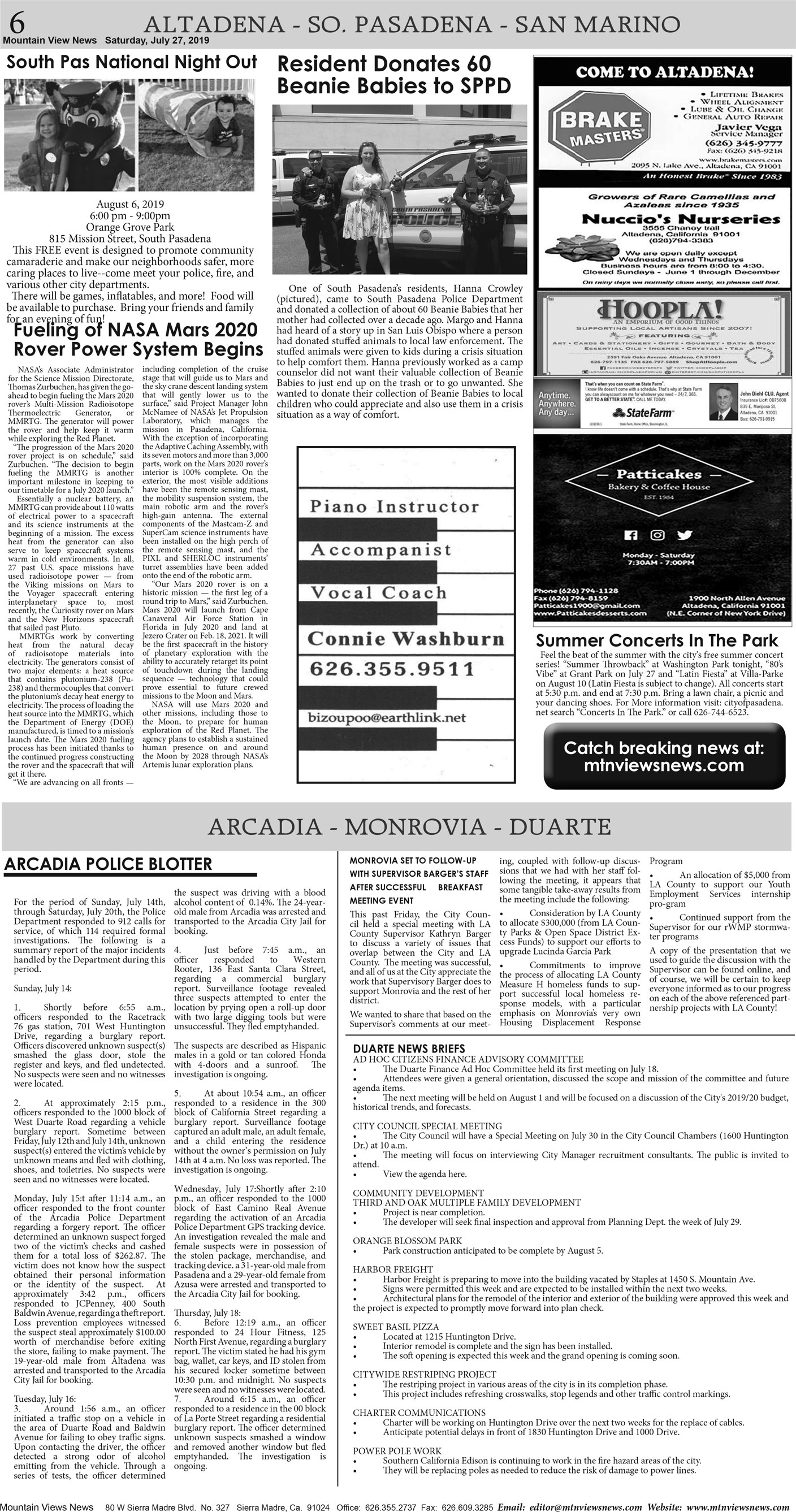 MVNews this week:  Page 6