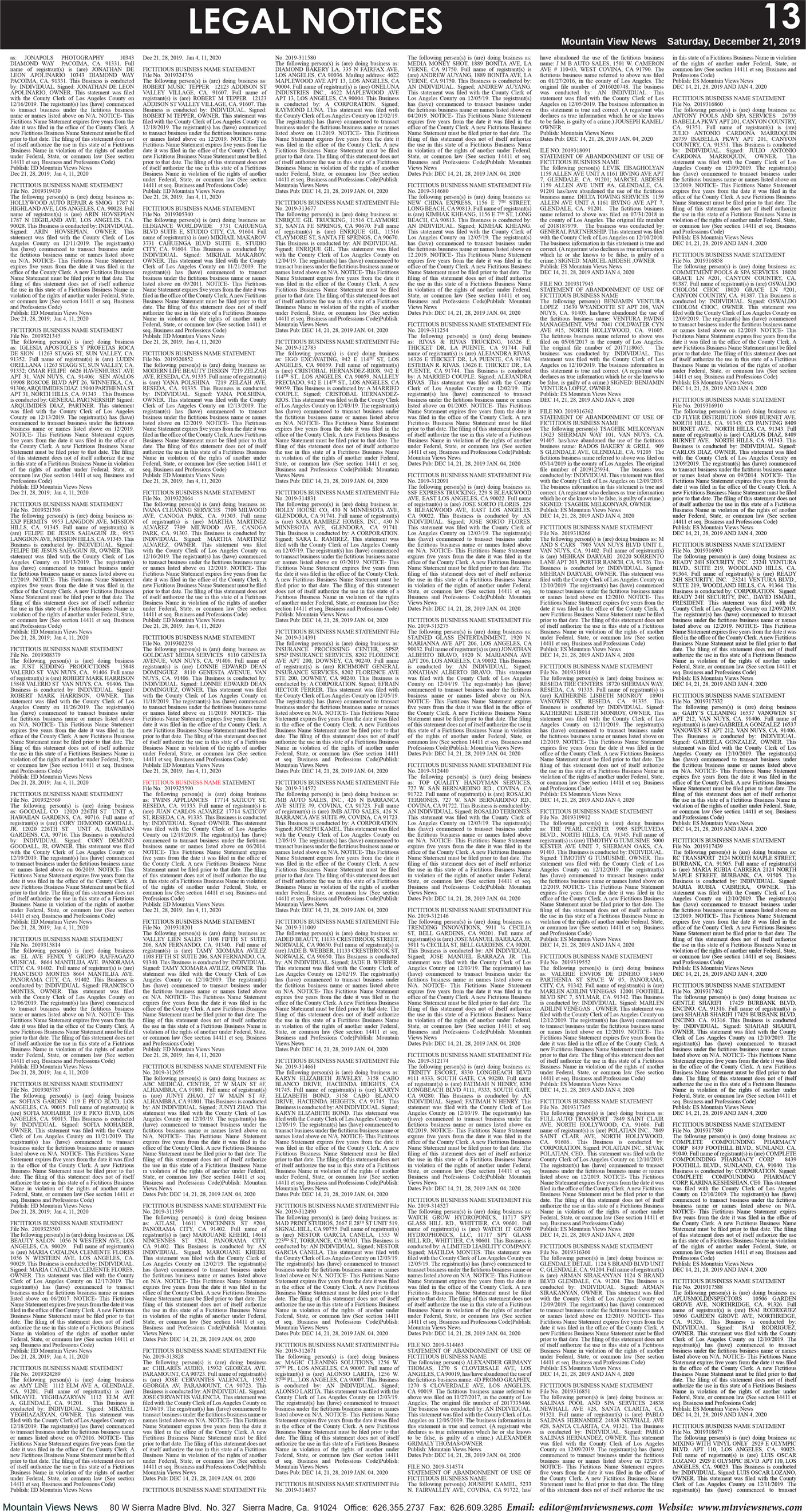 MVNews this week:  Page 13