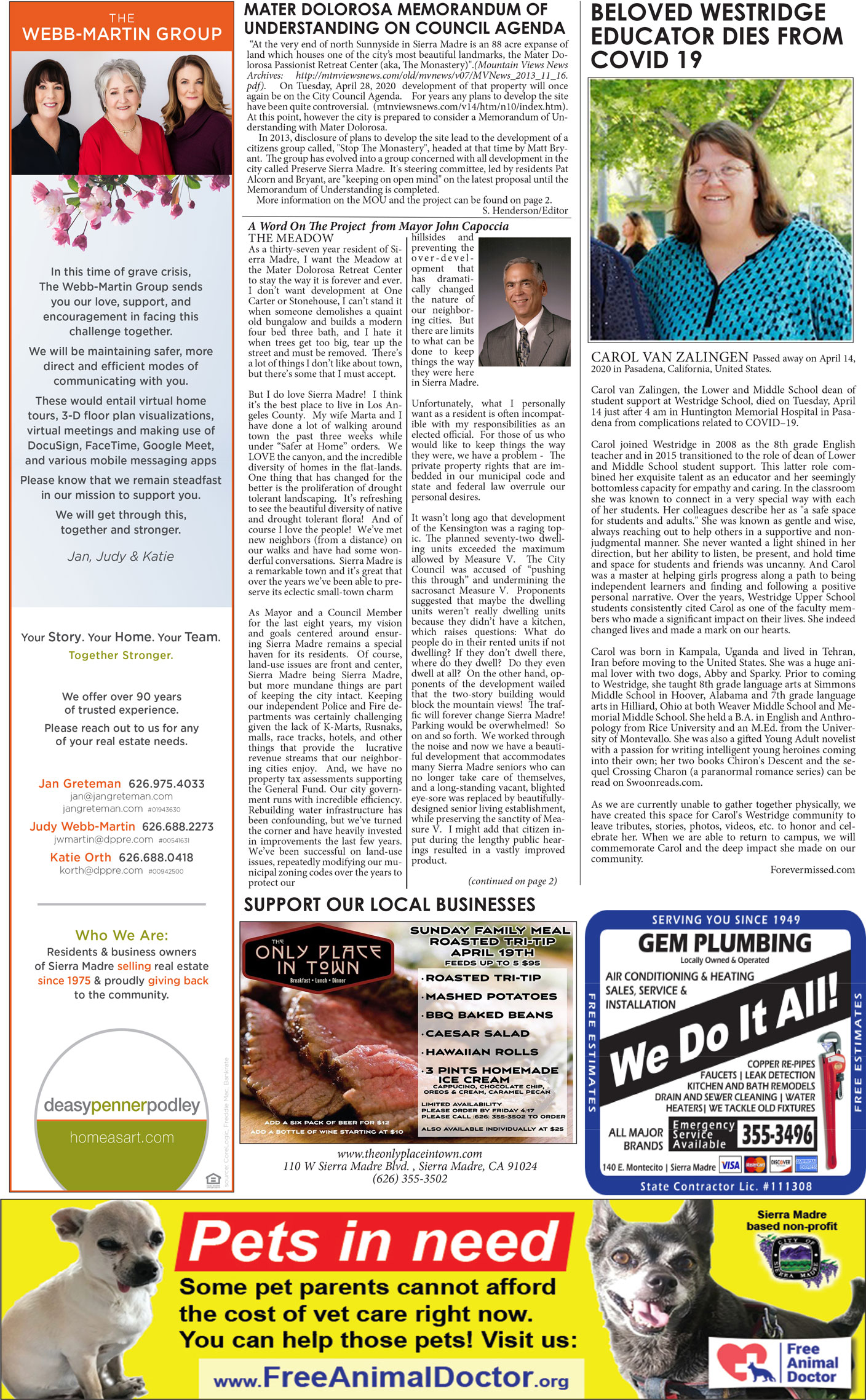 MVNews this week:  Page 1