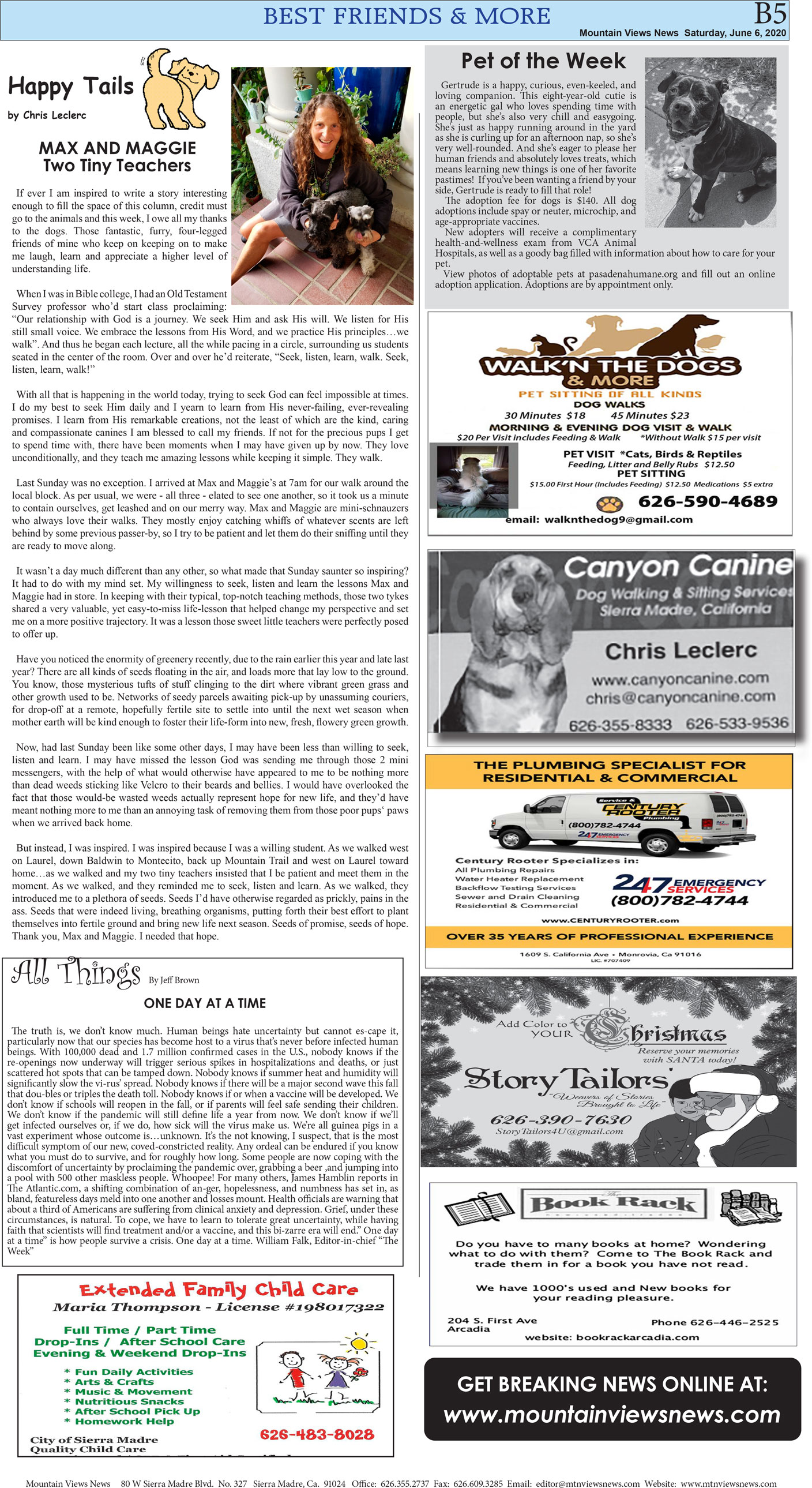 MVNews this week:  Page B:5