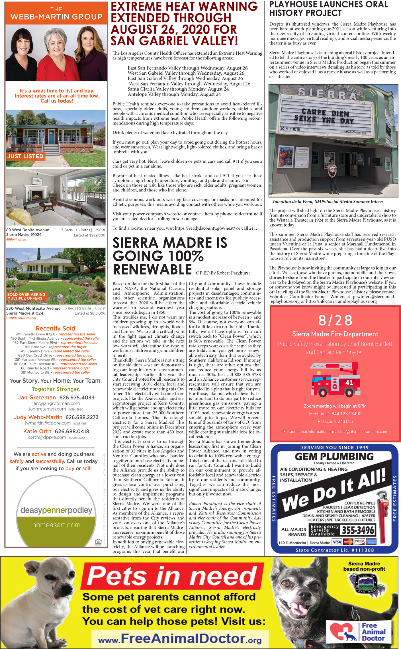 MVNews this week:  Page 1