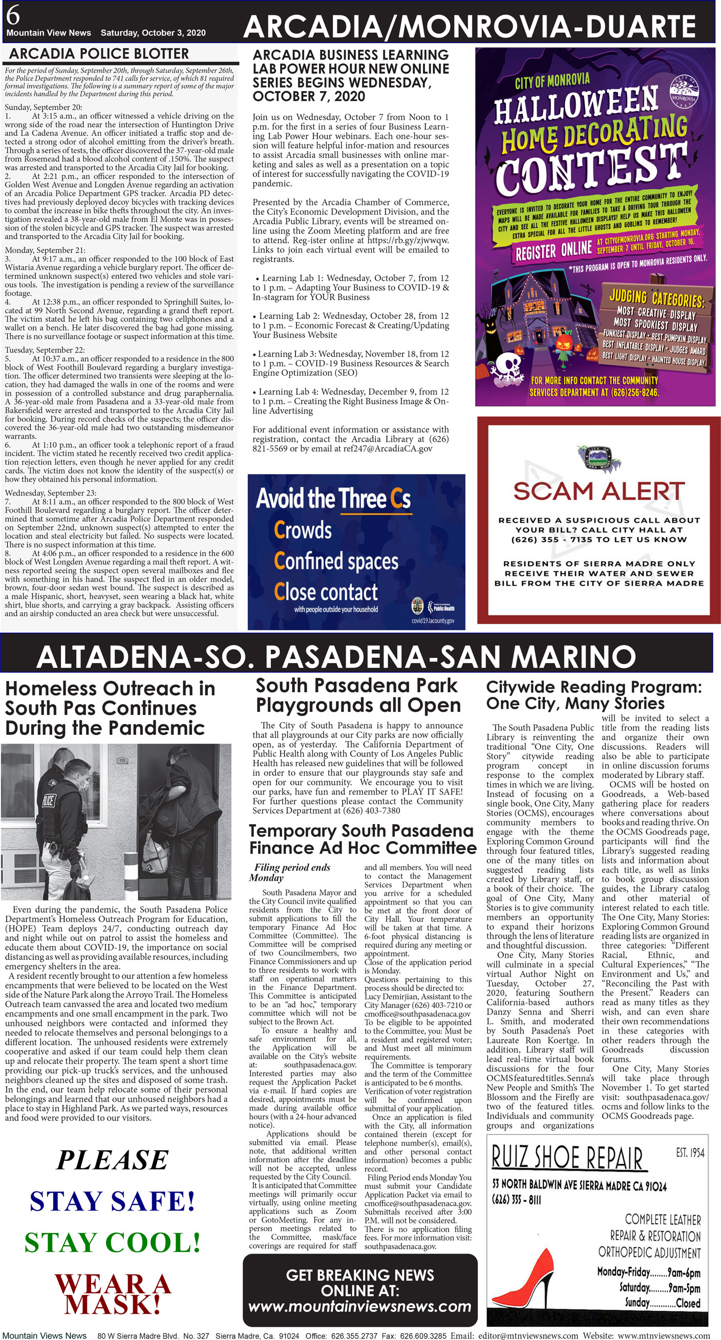 MVNews this week:  Page 6