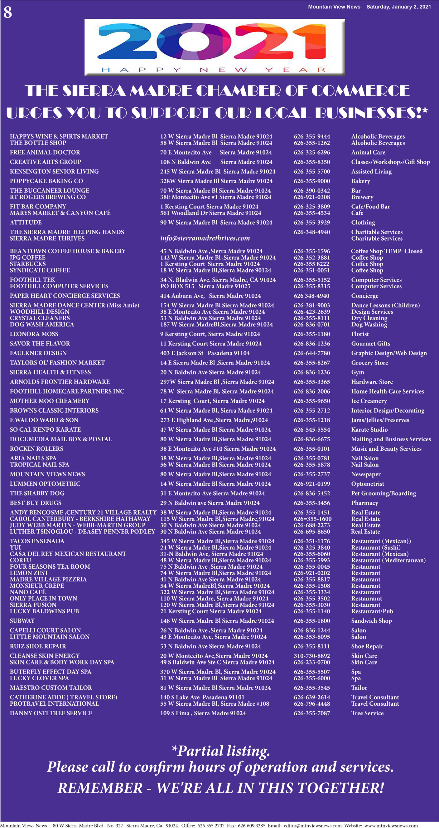 MVNews this week:  Page B:8