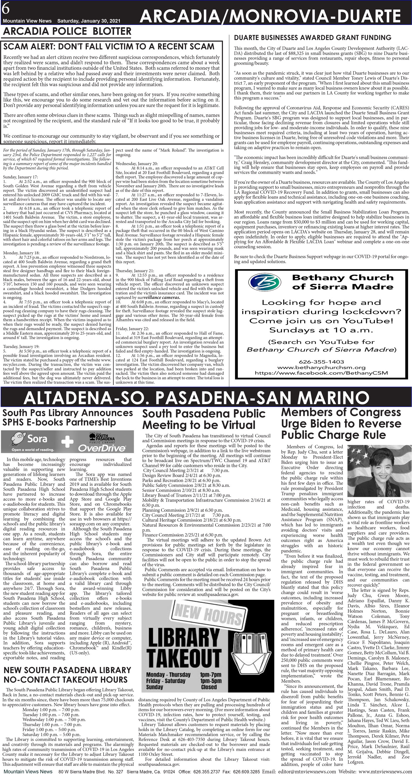 MVNews this week:  Page 6