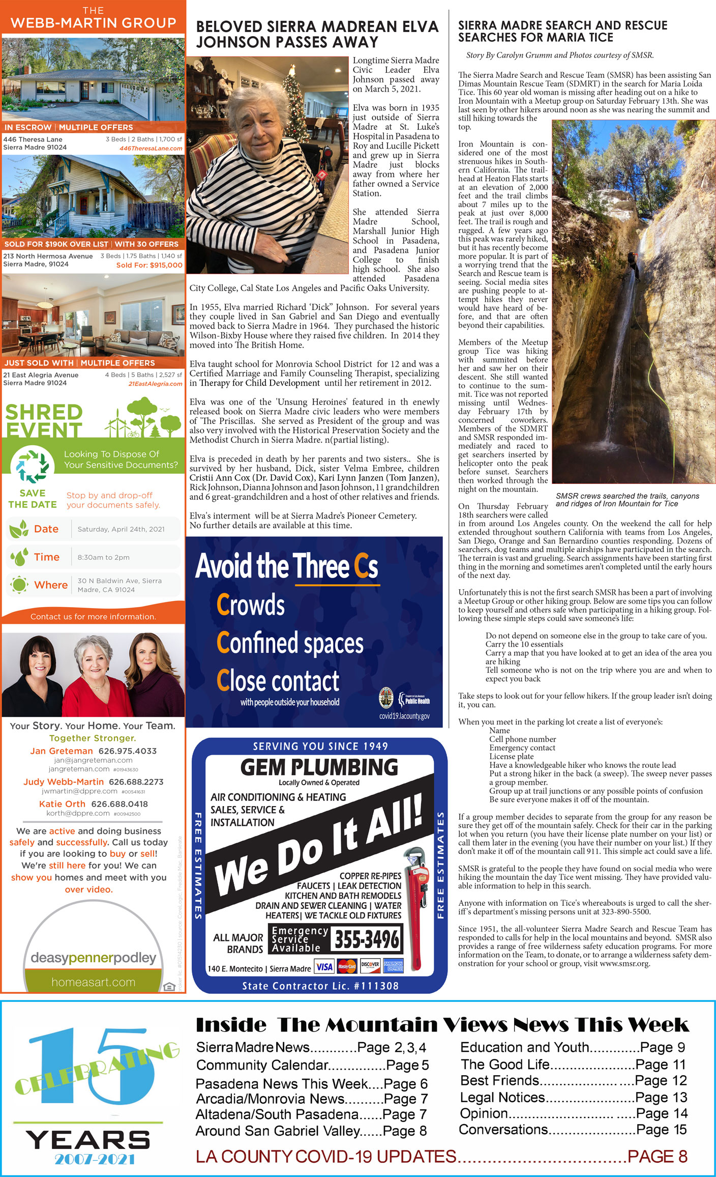 MVNews this week:  Page 1