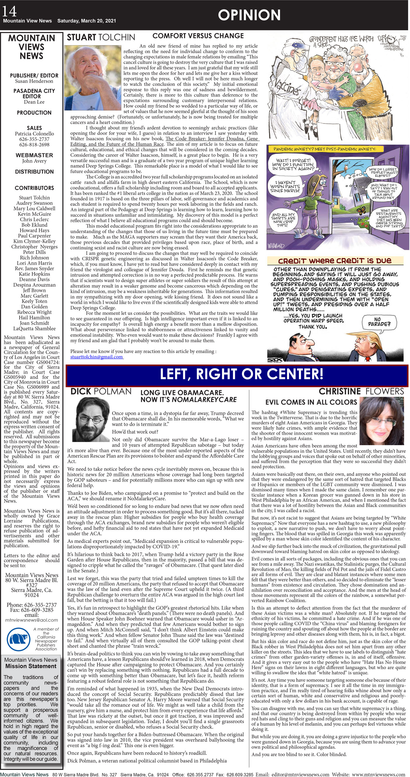 MVNews this week:  Page 14