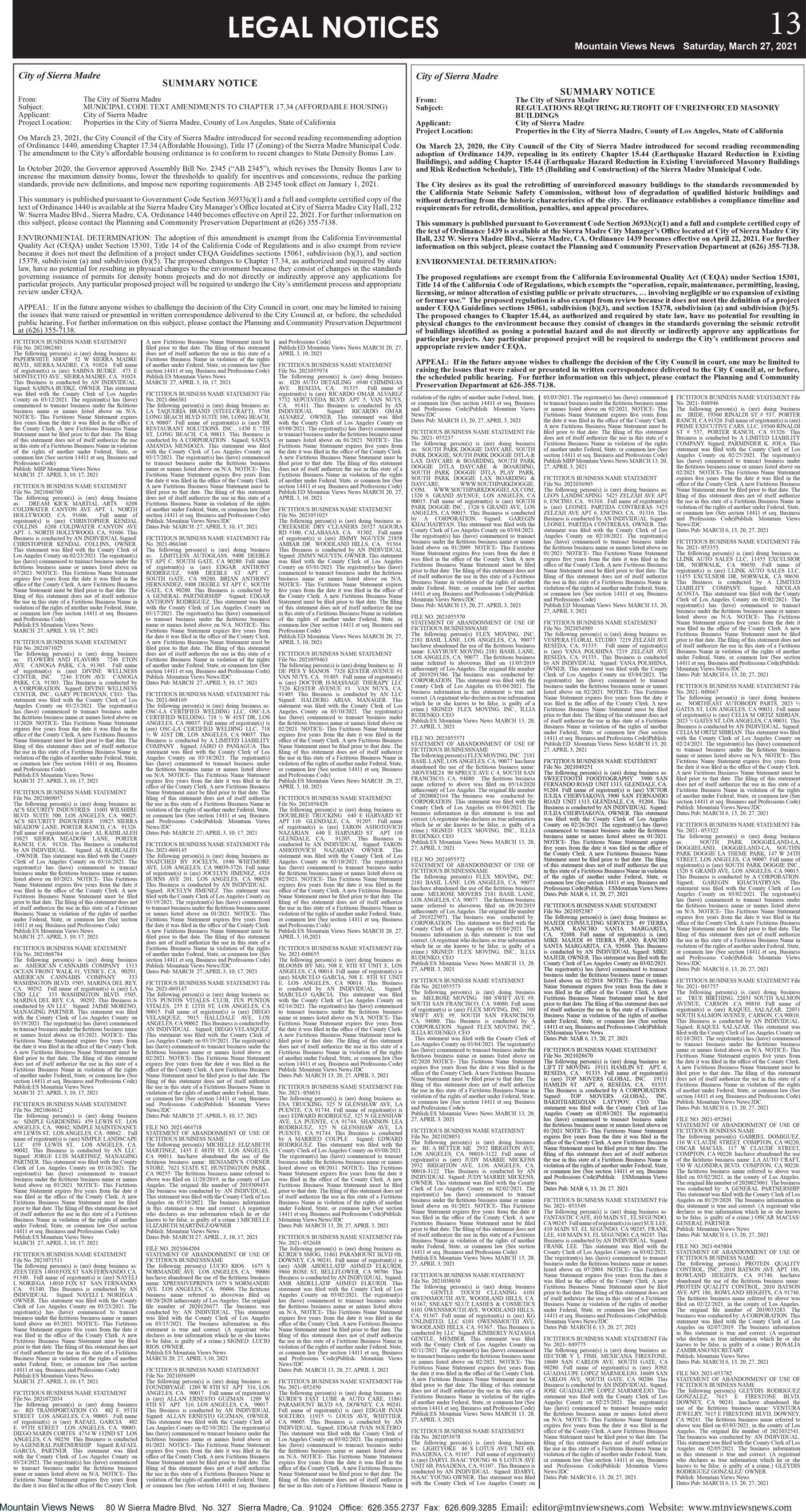 MVNews this week:  Page 13