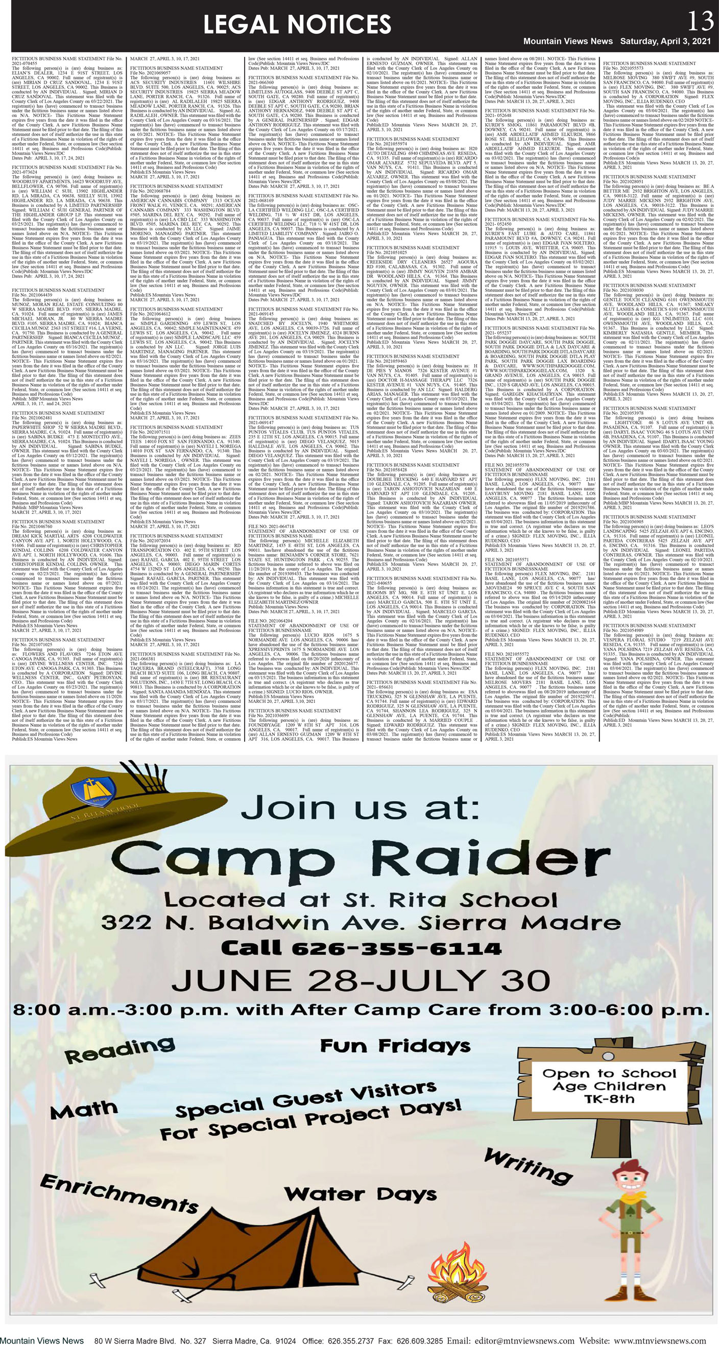 MVNews this week:  Page 13