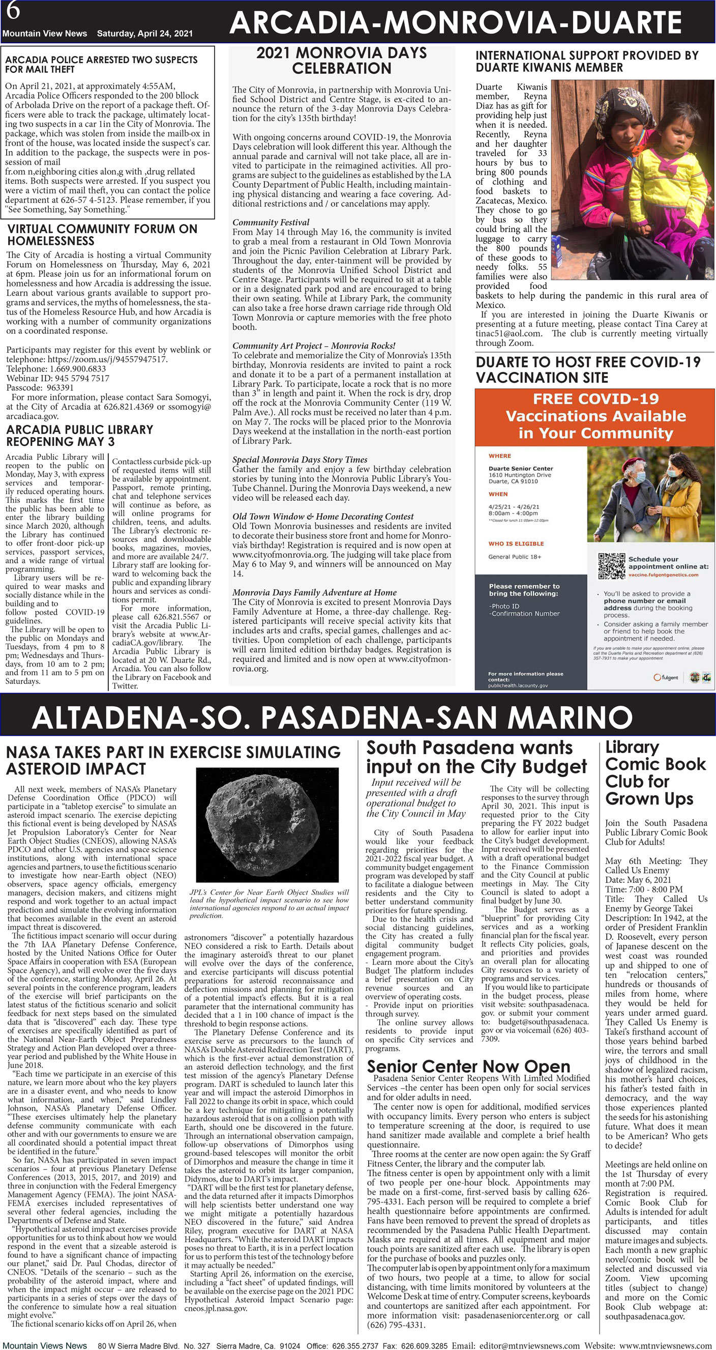 MVNews this week:  Page 6