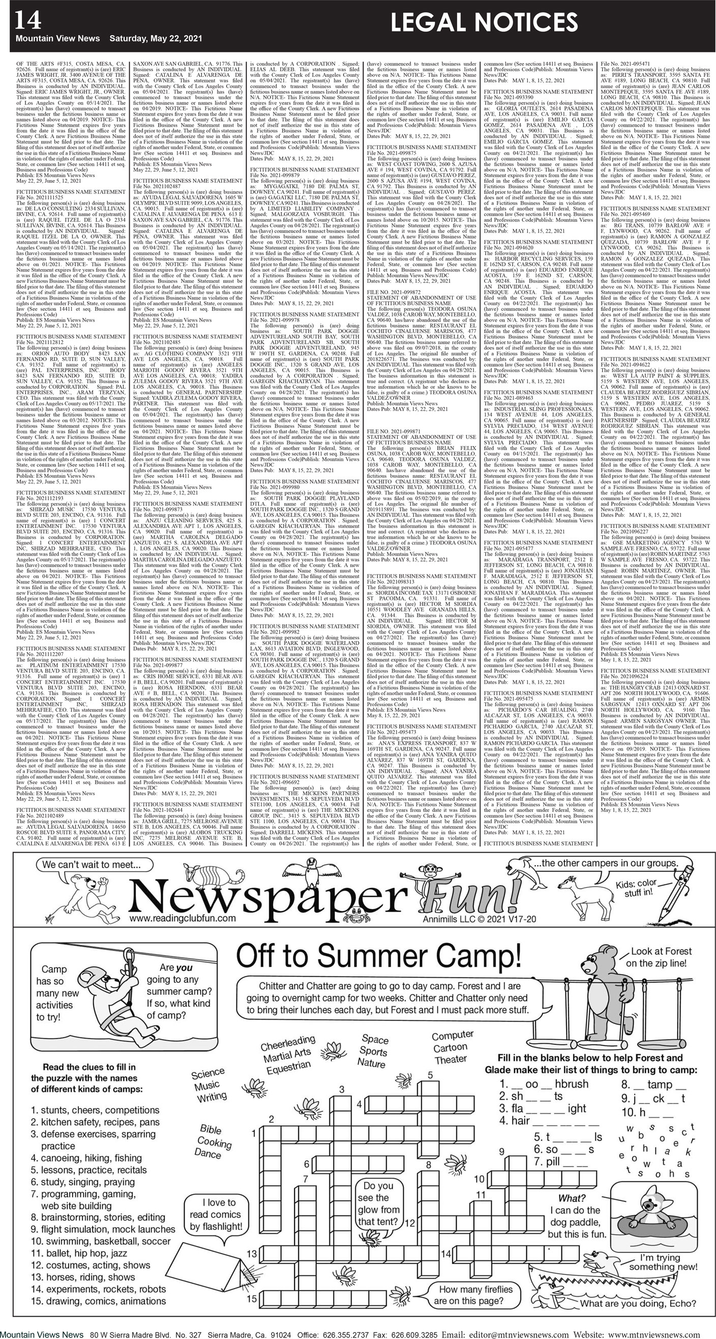 MVNews this week:  Page 14