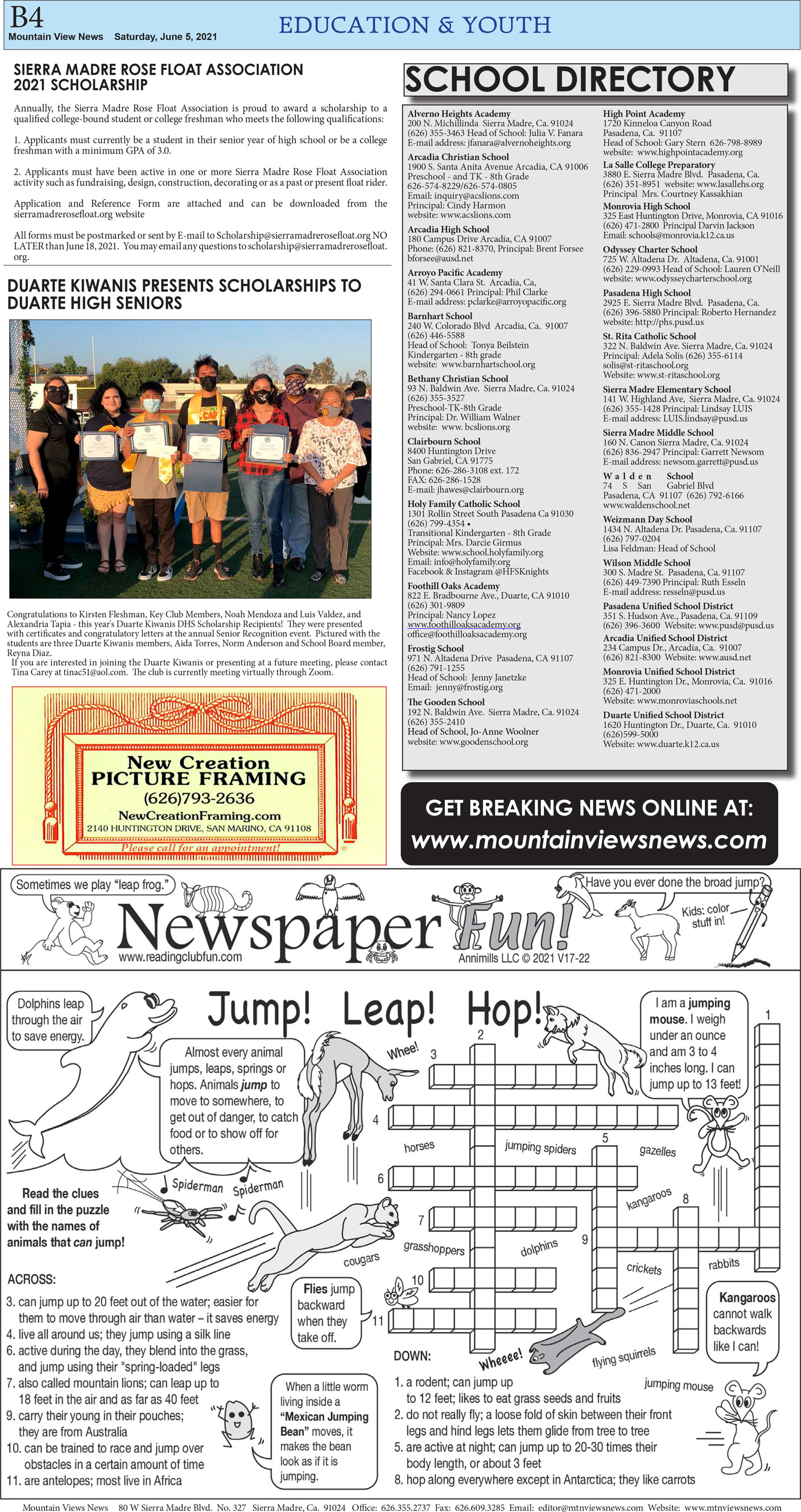 MVNews this week:  Page B:4