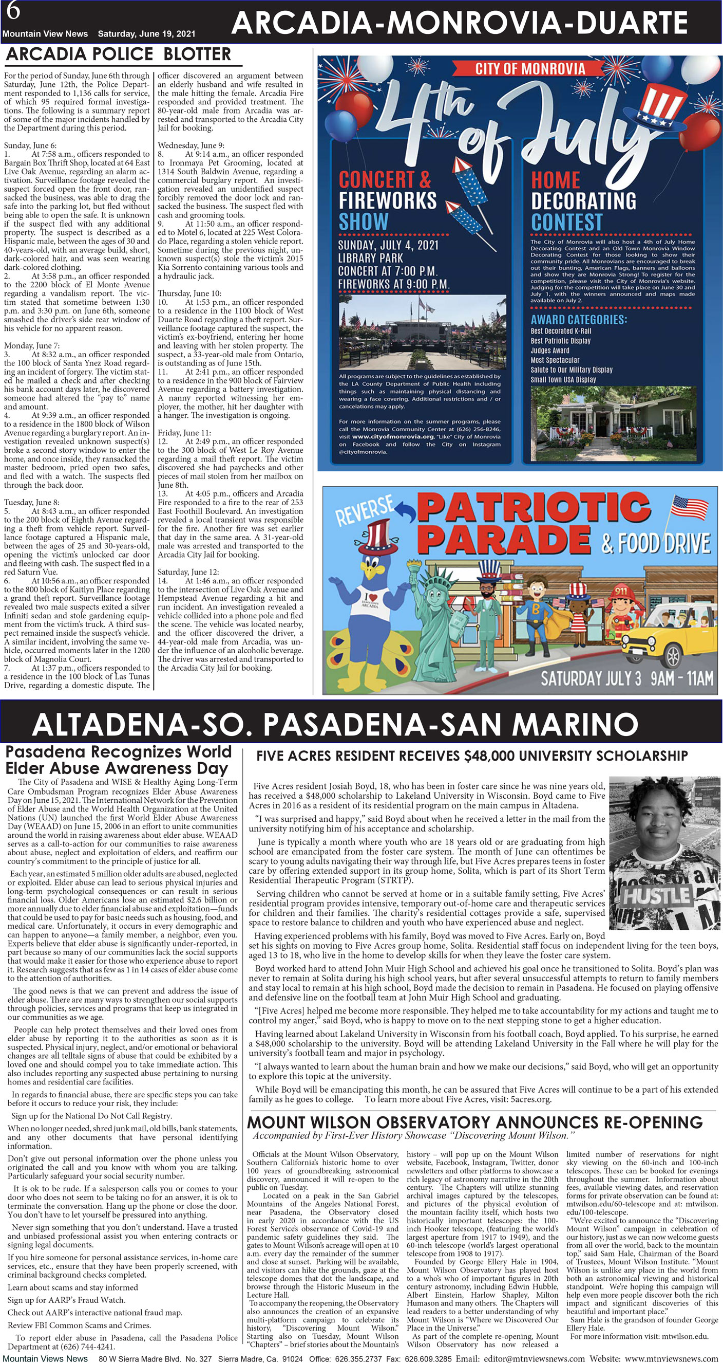MVNews this week:  Page 6