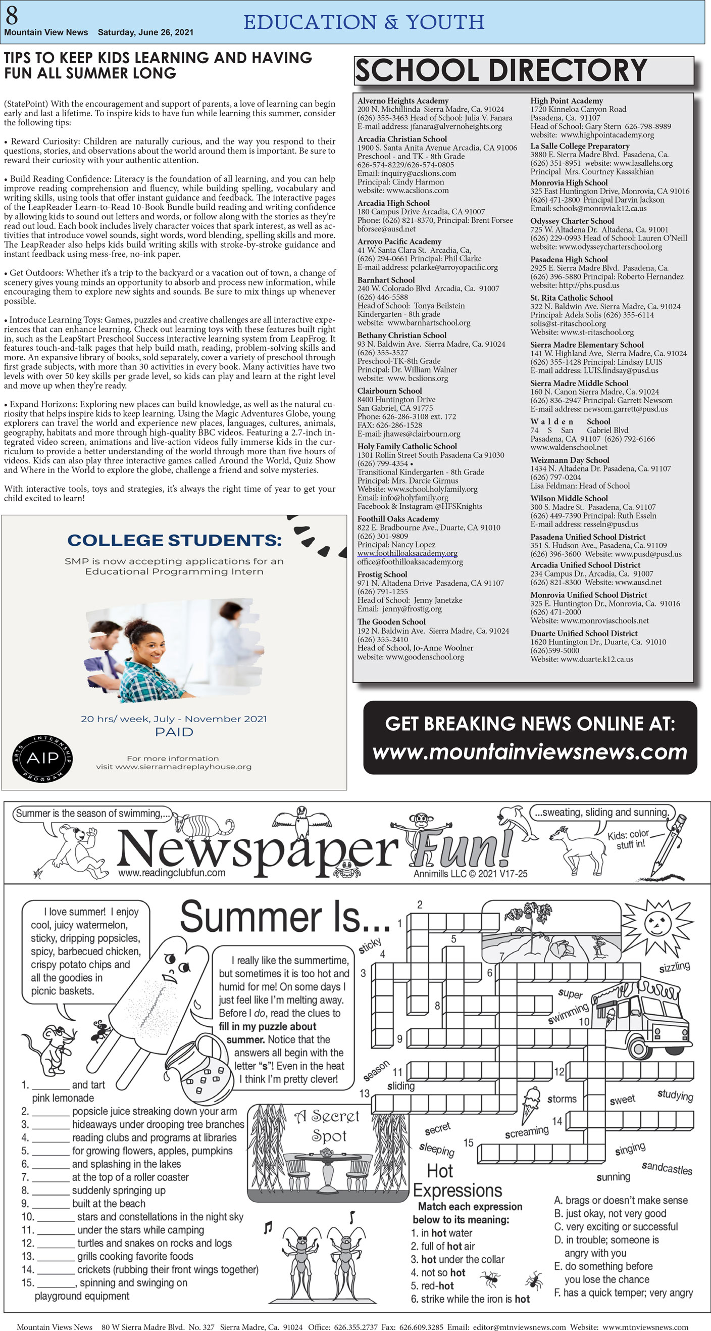 MVNews this week:  Page 8