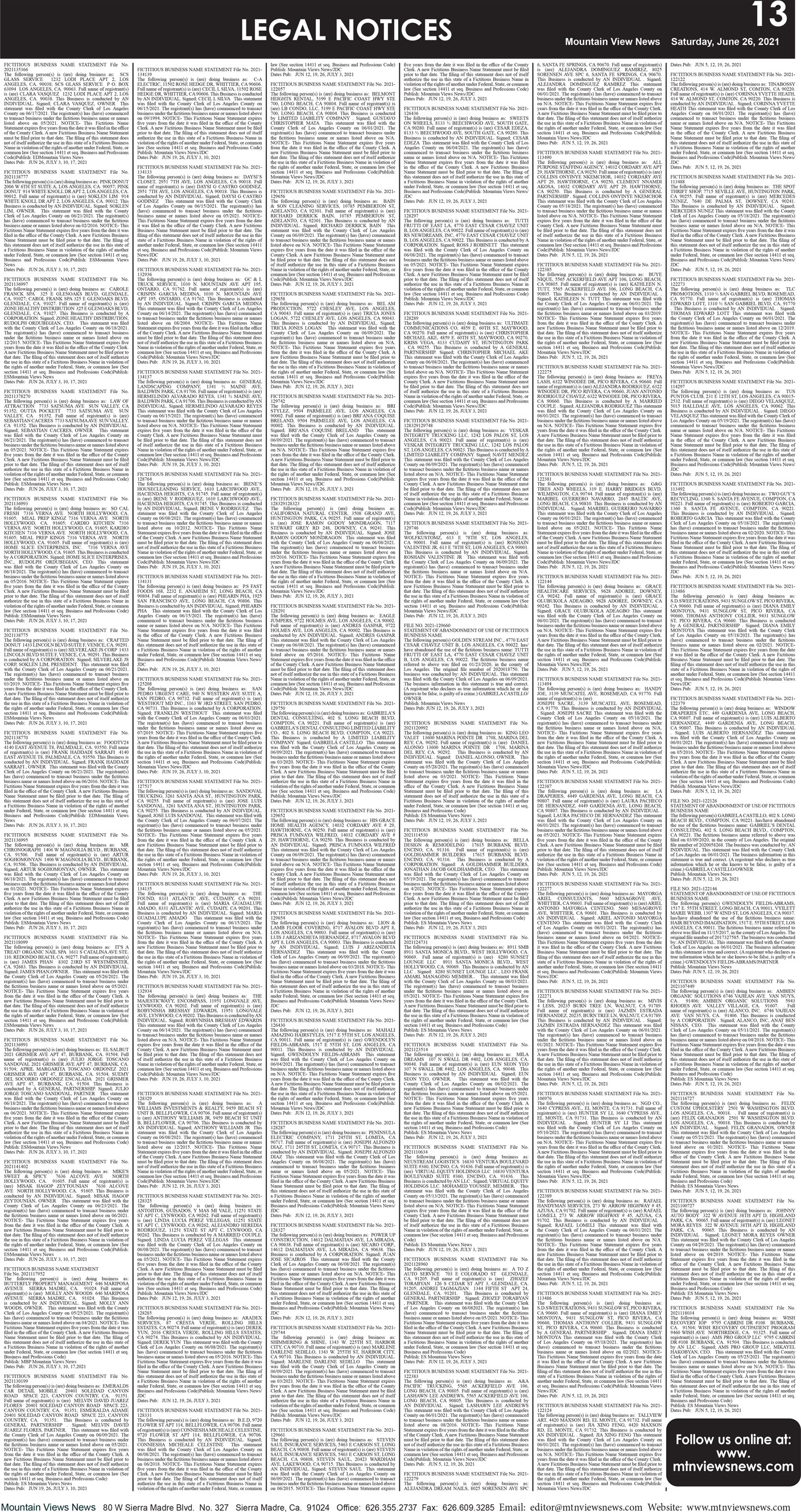 MVNews this week:  Page 13