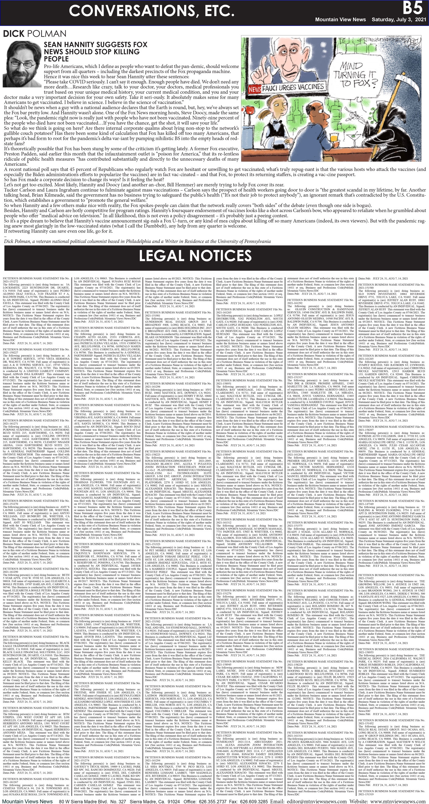 MVNews this week:  Page B:5