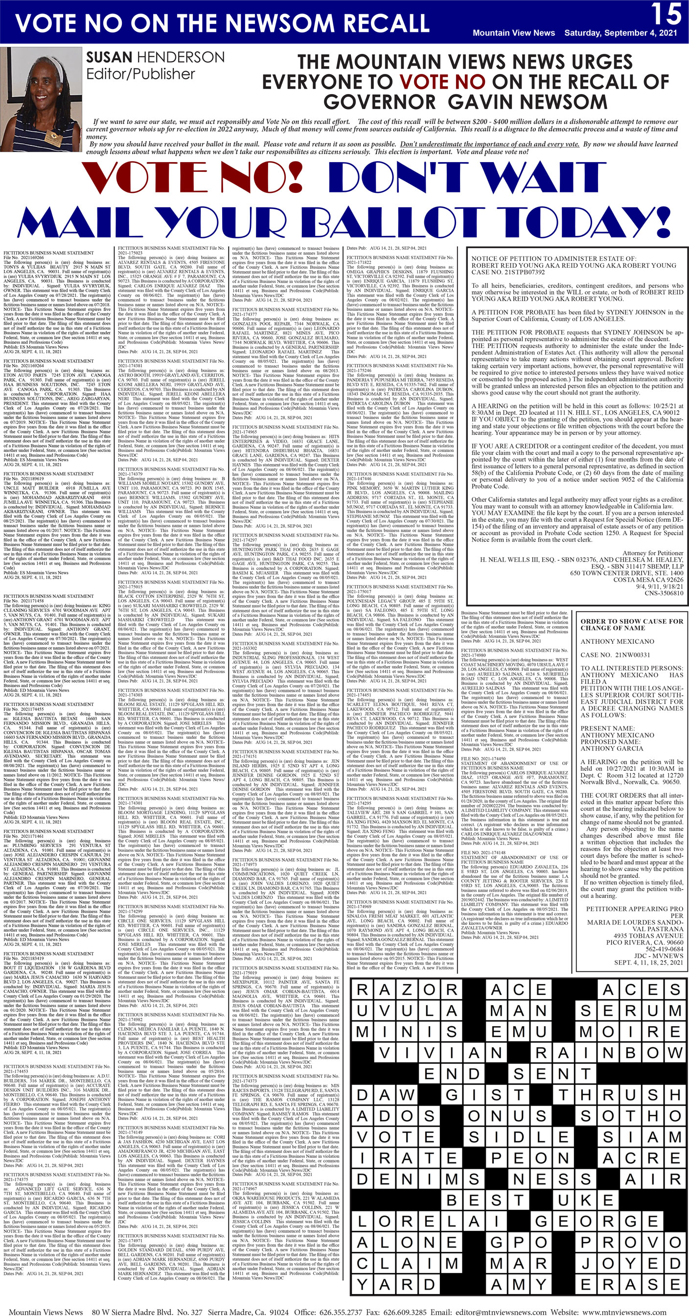 MVNews this week:  Page 15