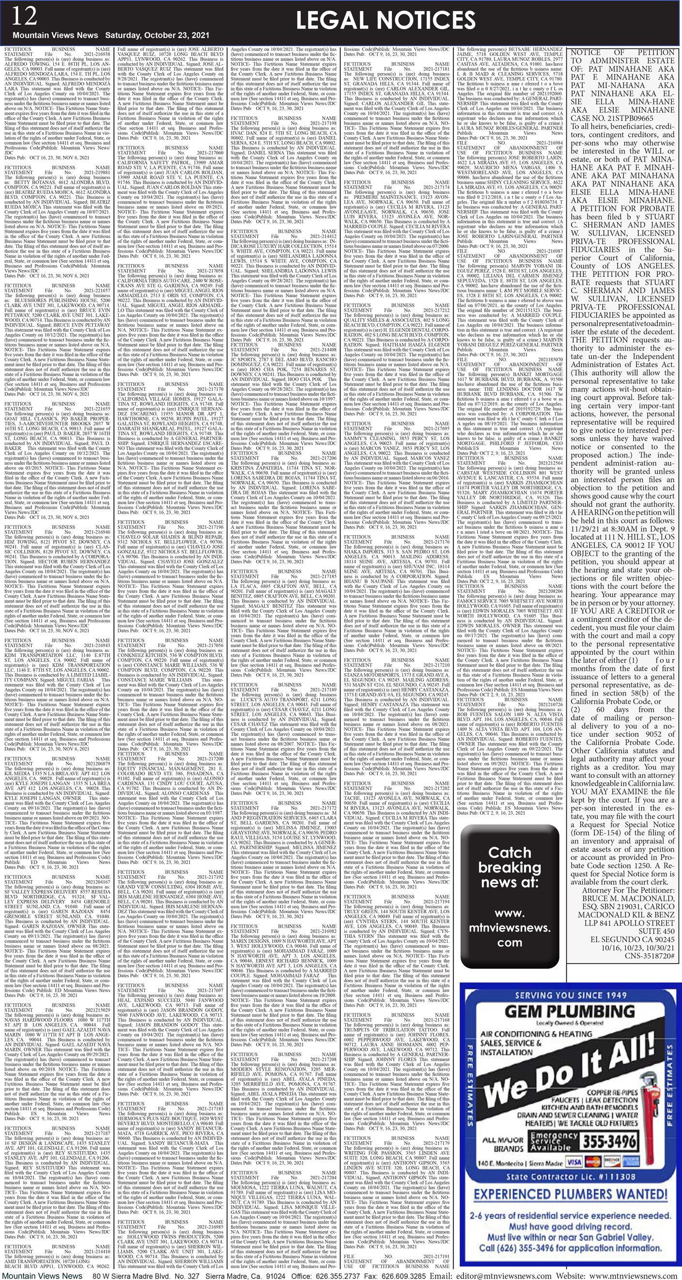 MVNews this week:  Page 12