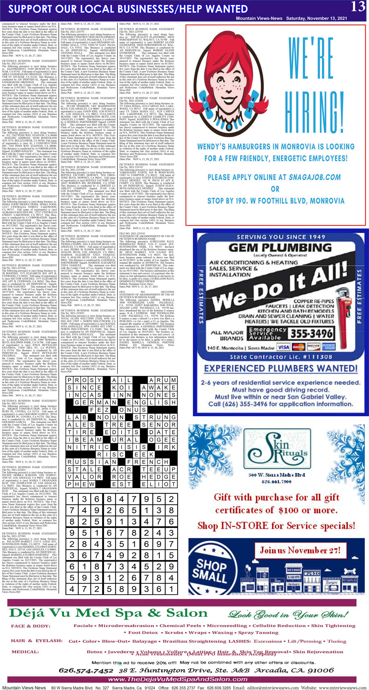 MVNews this week:  Page 13