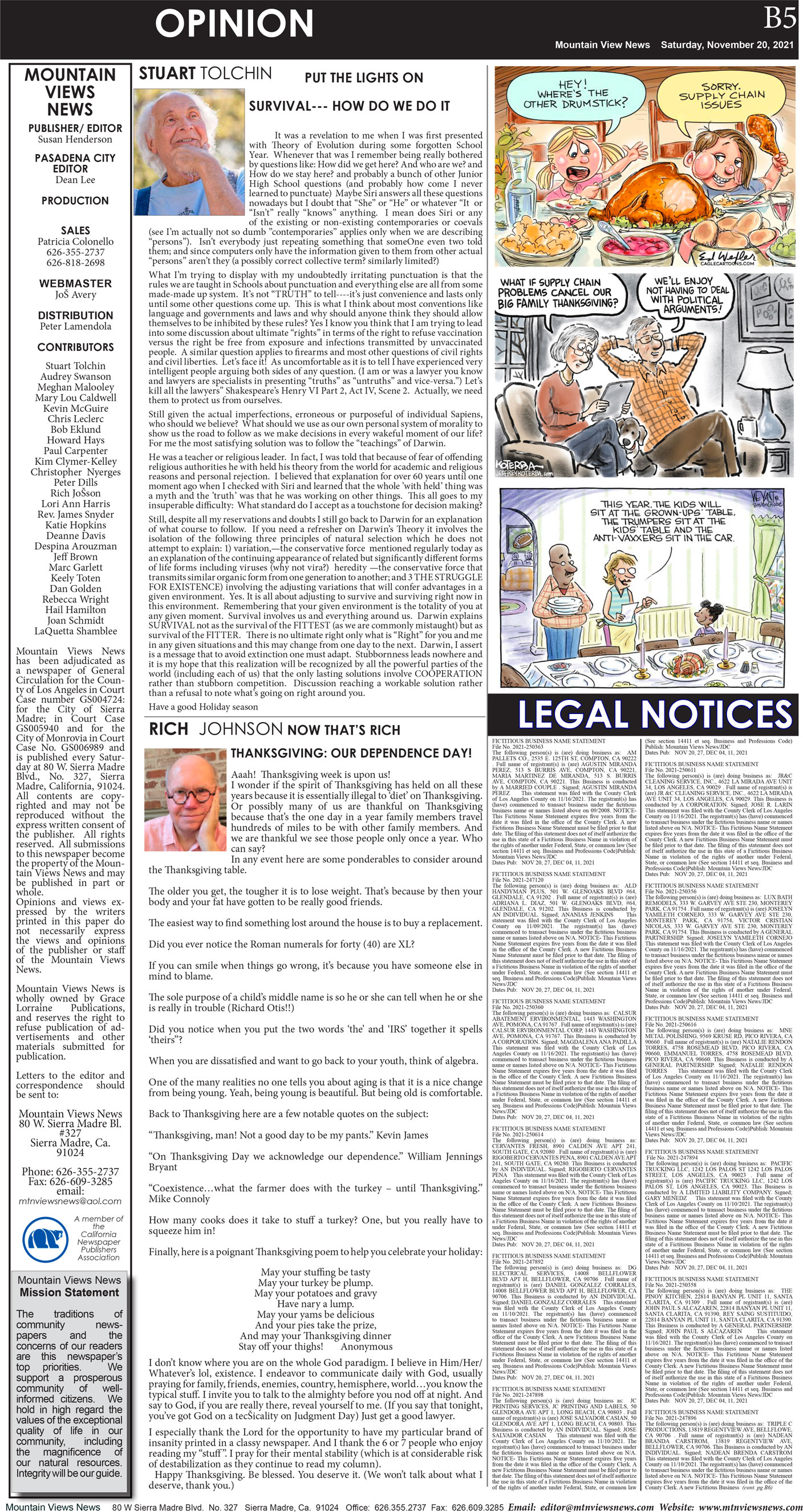 MVNews this week:  Page B:5