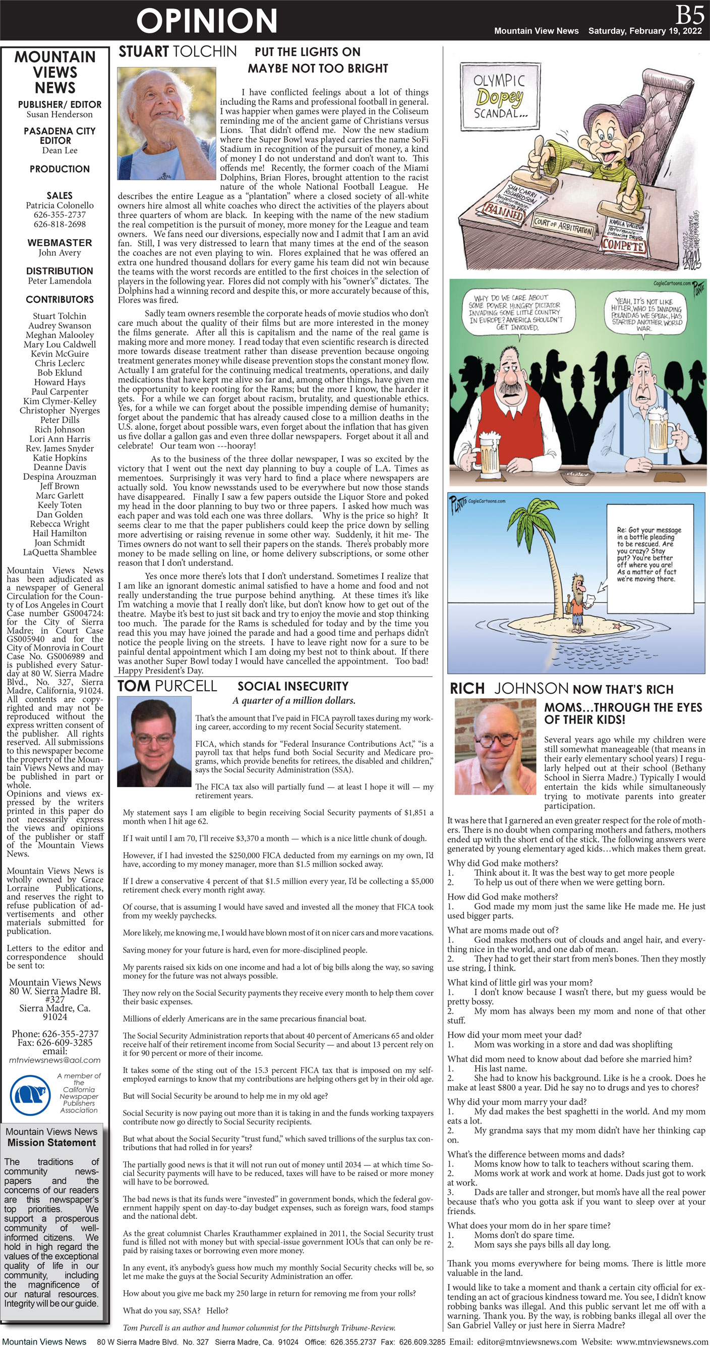 MVNews this week:  Page B:5