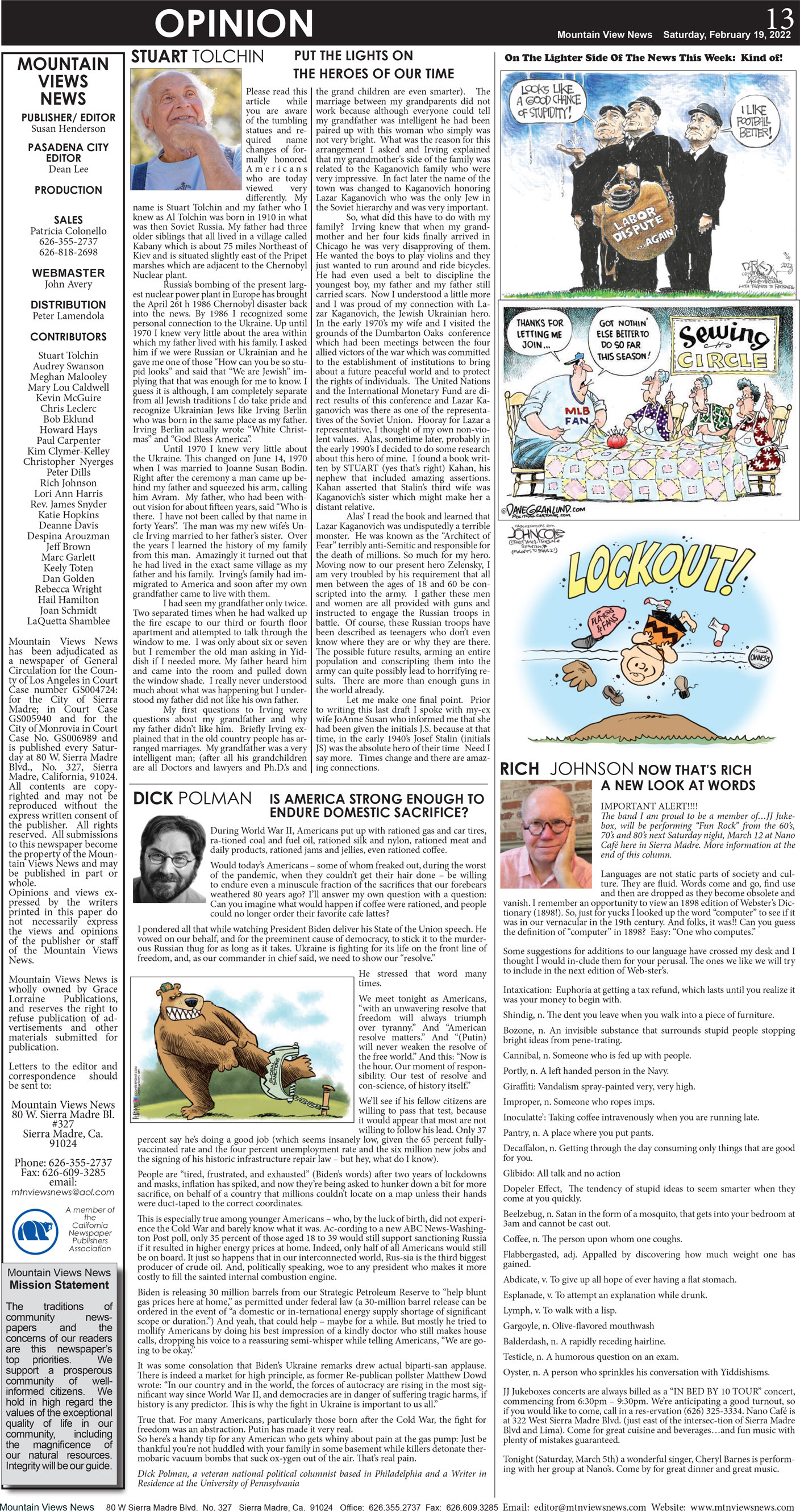 MVNews this week:  Page 13