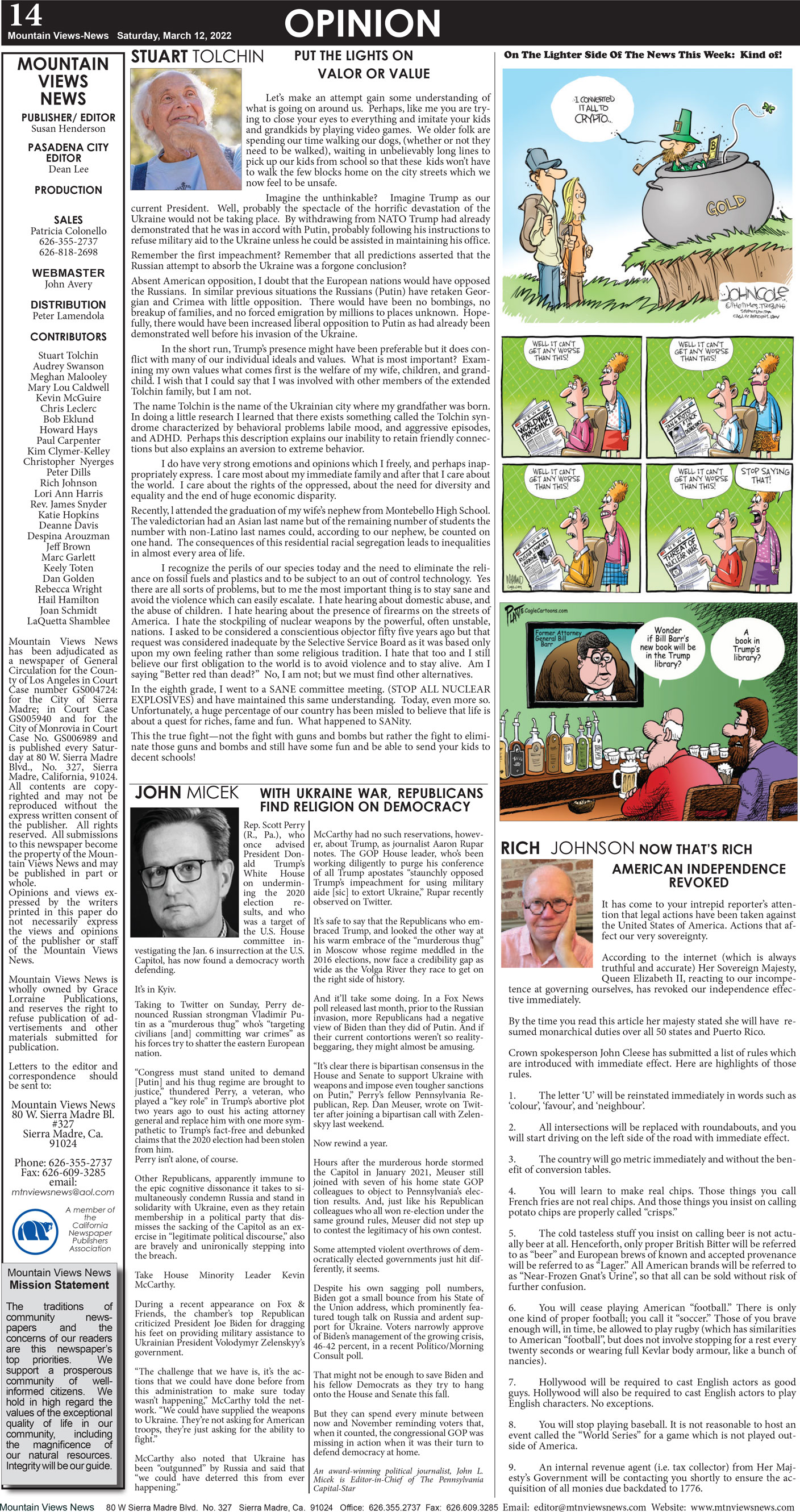 MVNews this week:  Page 14