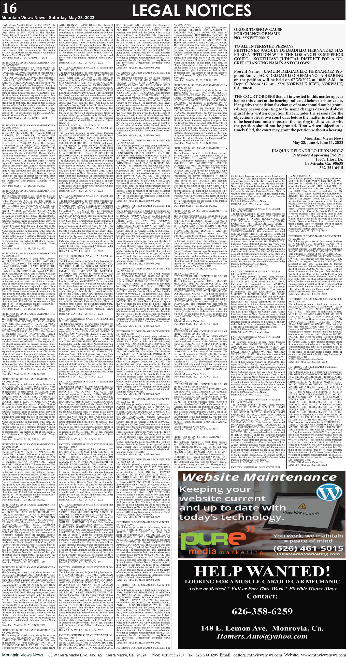 MVNews this week:  Page 16