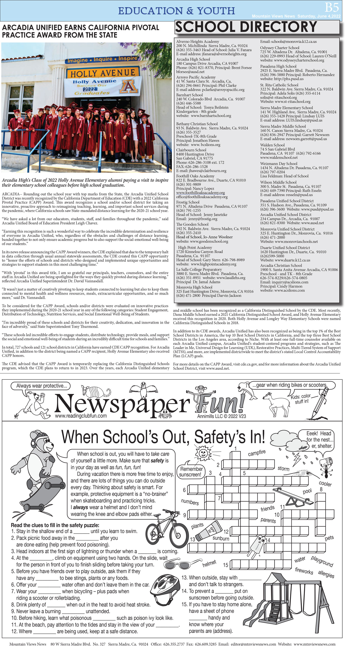 MVNews this week:  Page B:5