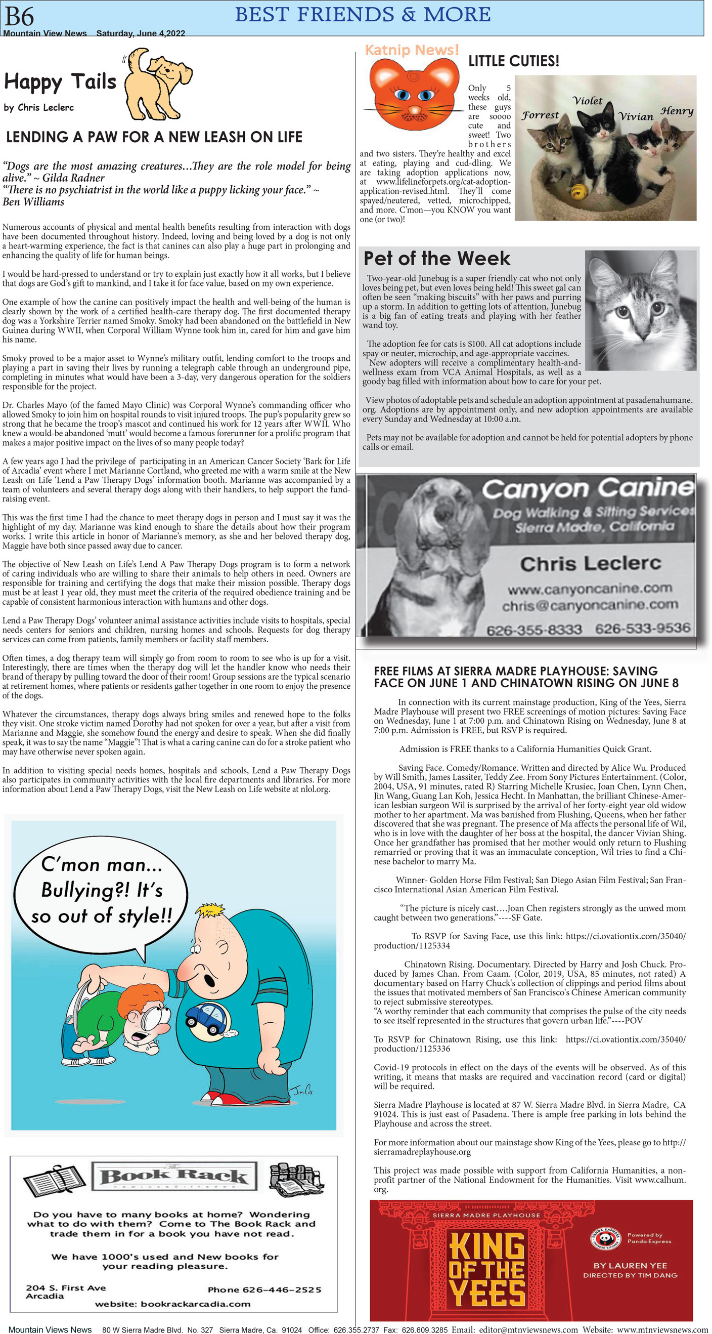 MVNews this week:  Page B:6