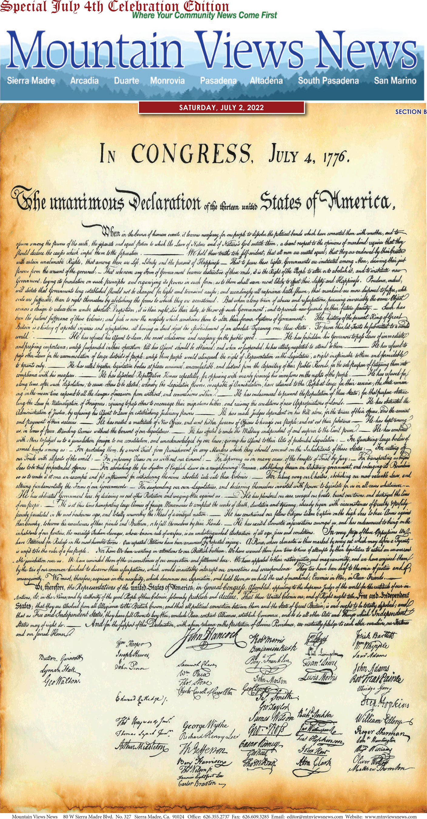 MVNews this week:  Page B:1