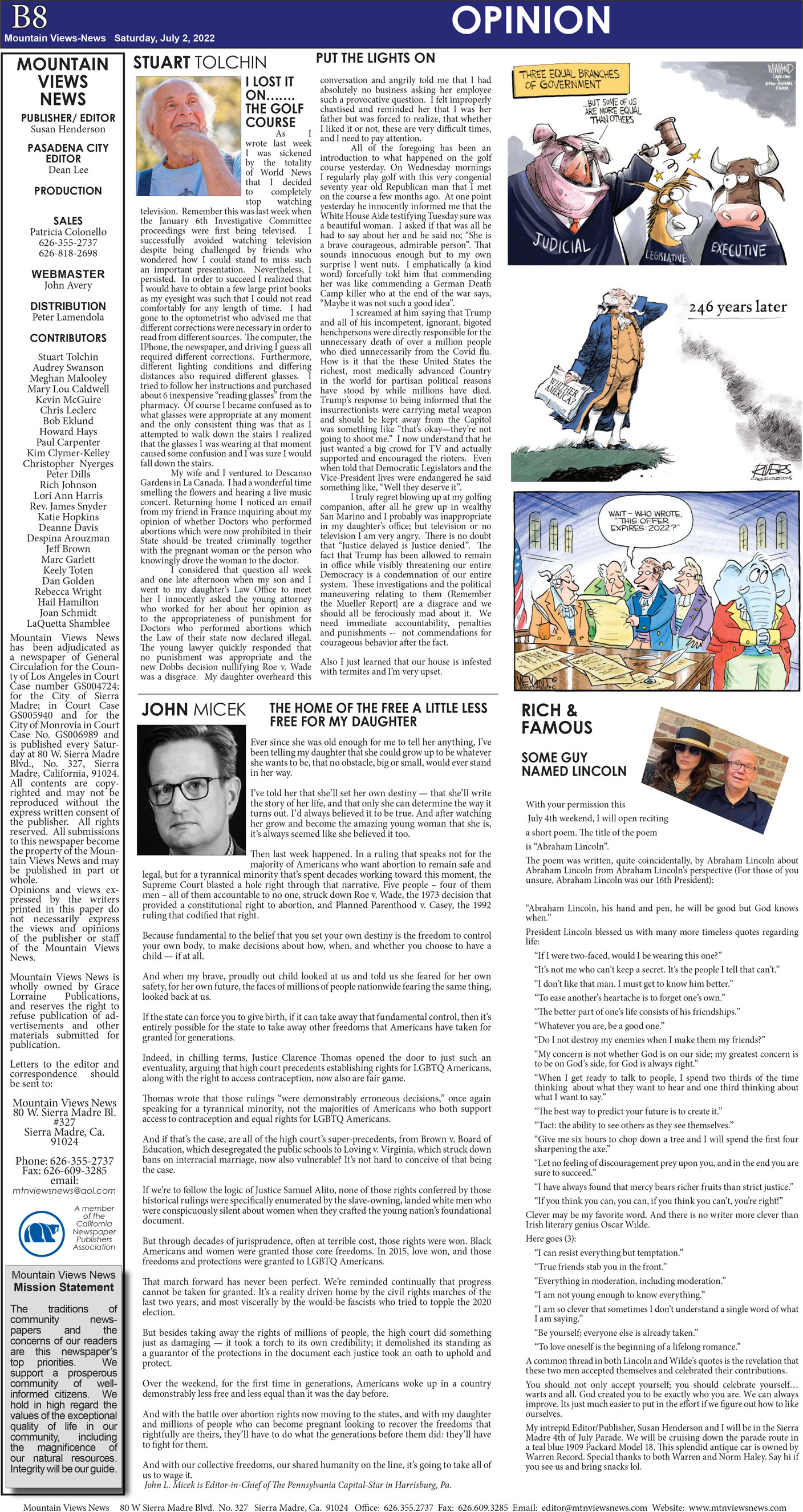 MVNews this week:  Page B:8