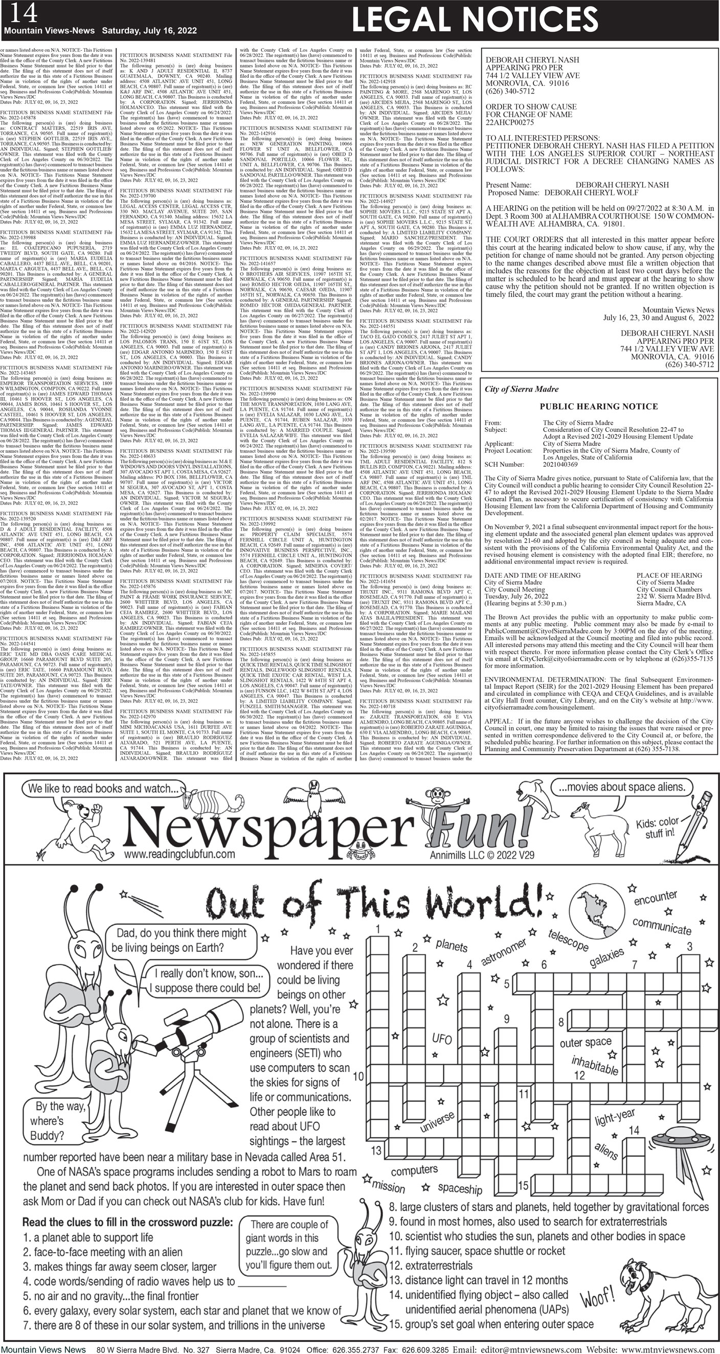 MVNews this week:  Page 14