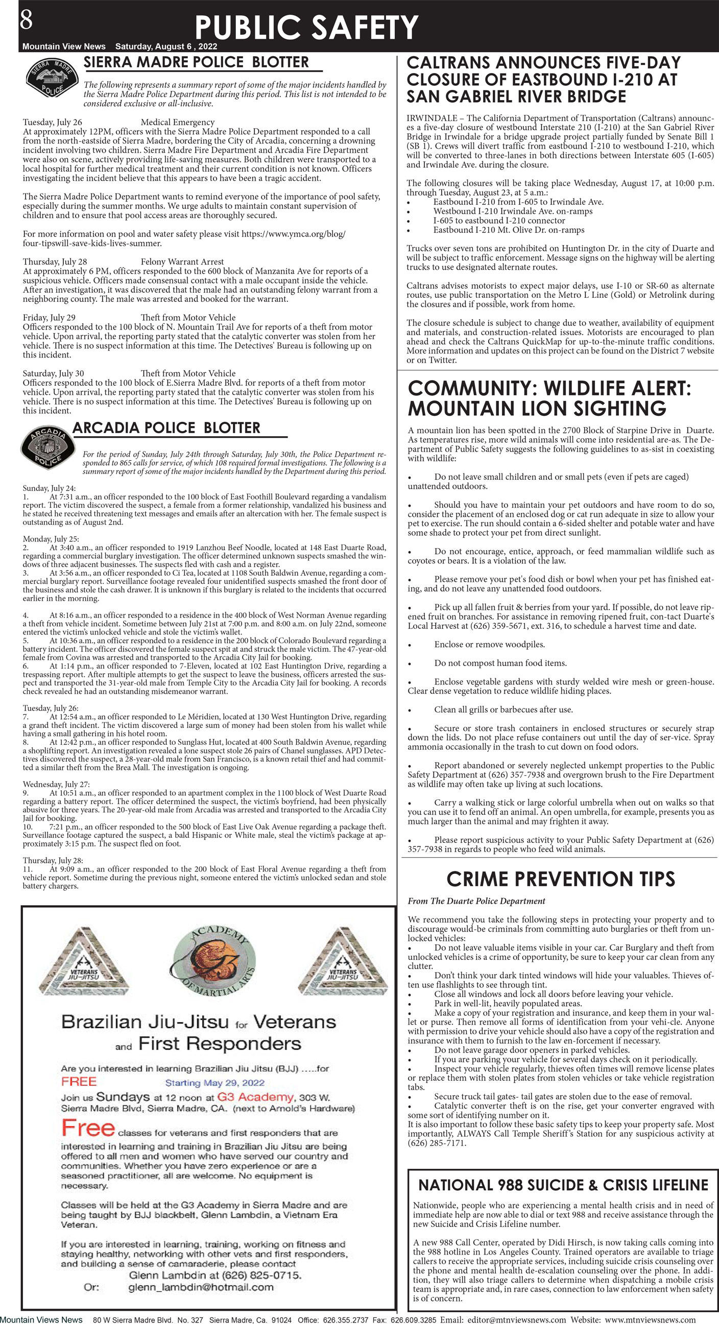 MVNews this week:  Page 8