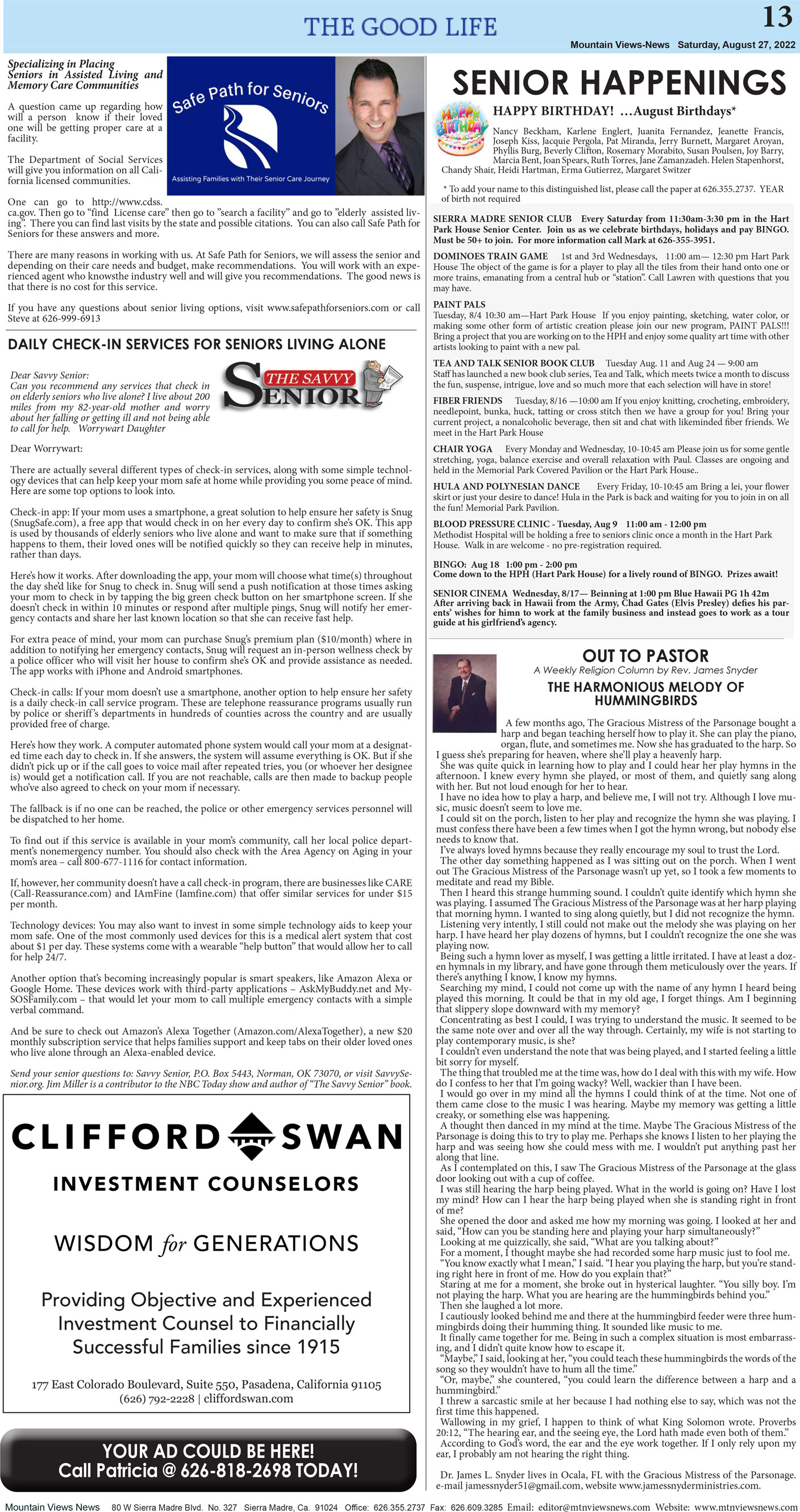 MVNews this week:  Page 13