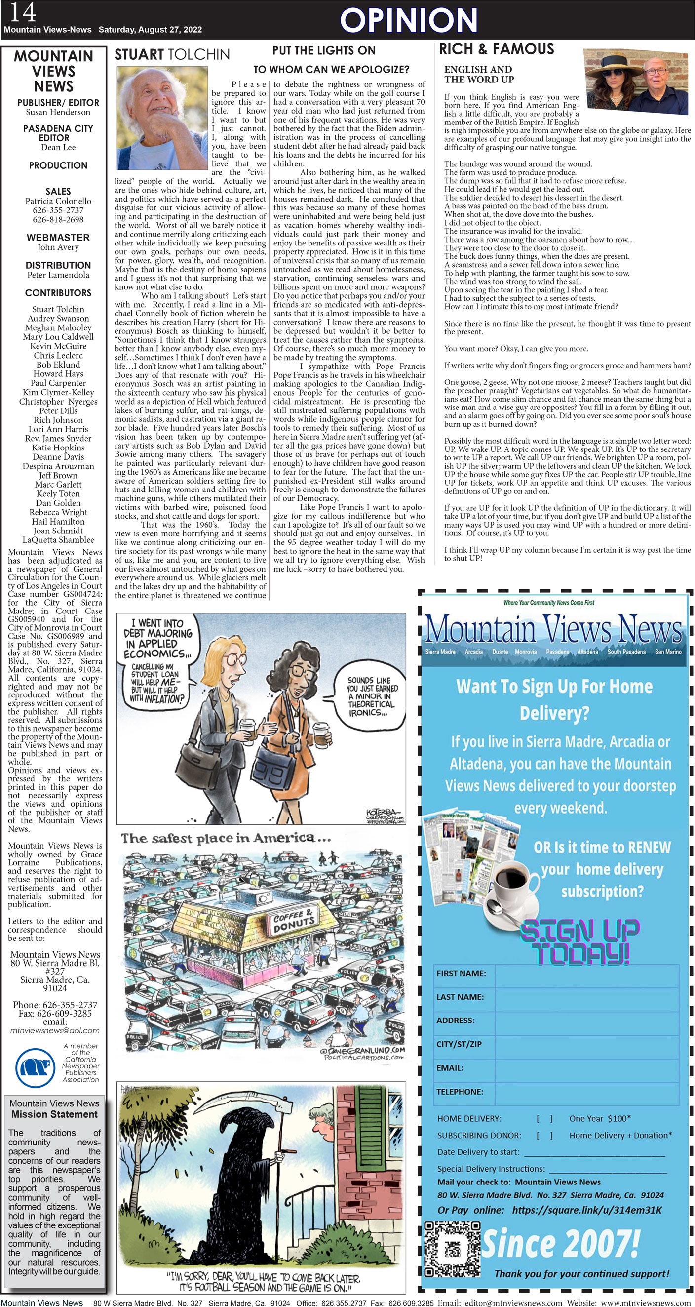 MVNews this week:  Page 14