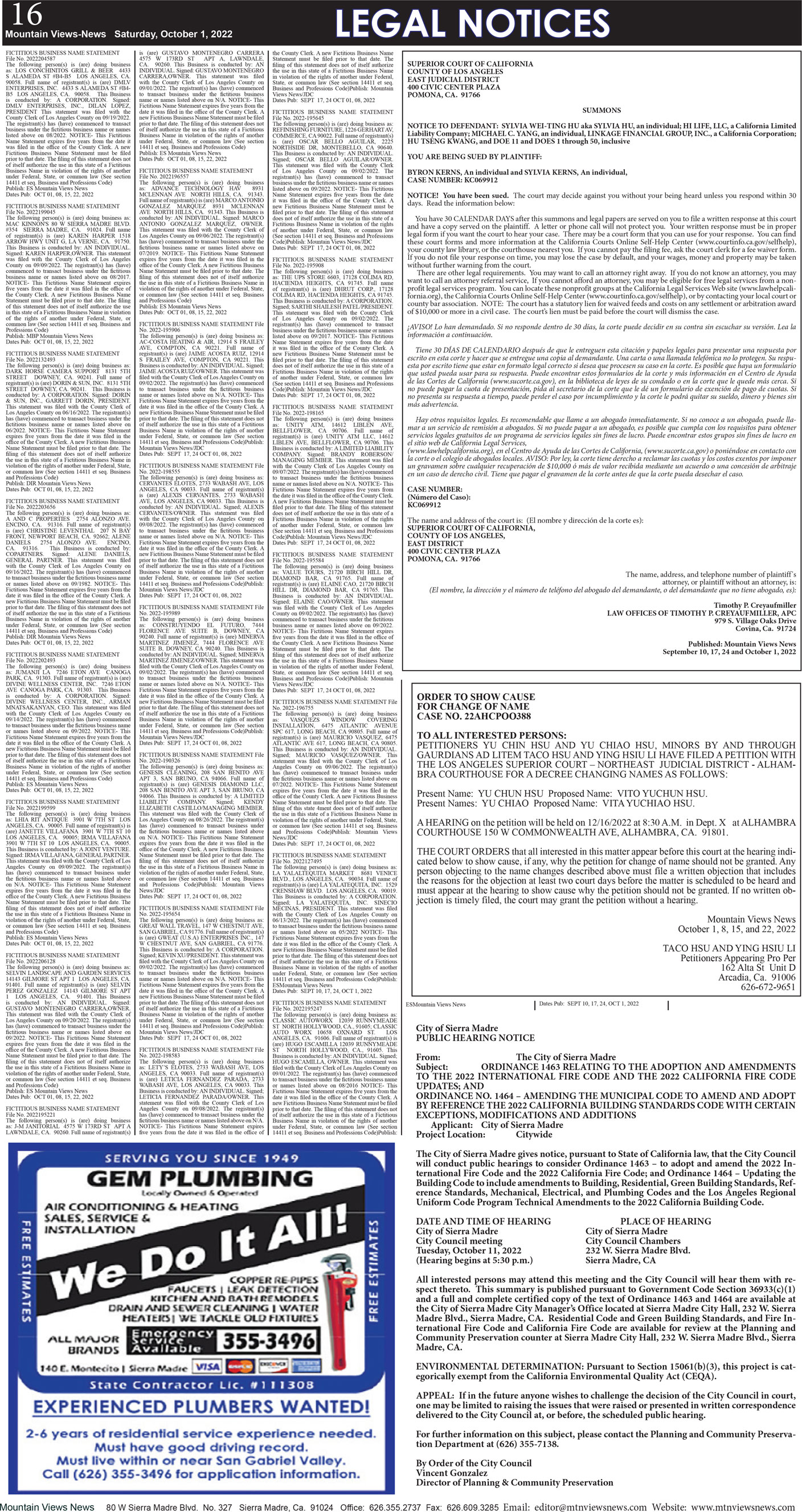 MVNews this week:  Page 16