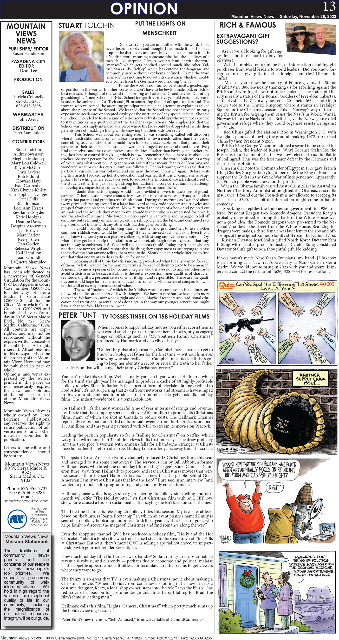 MVNews this week:  Page 13