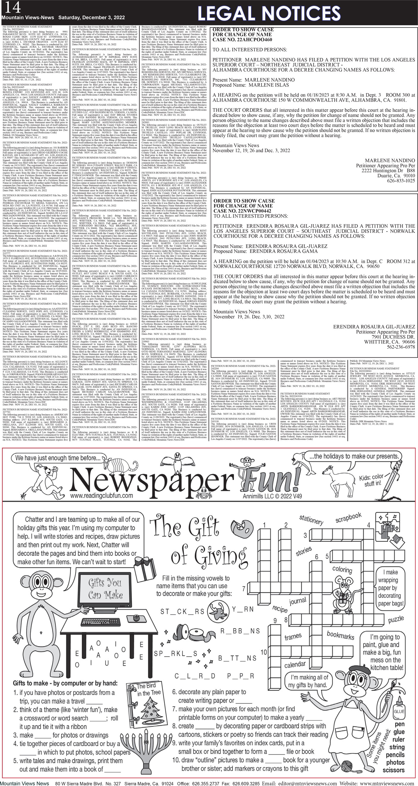 MVNews this week:  Page 14