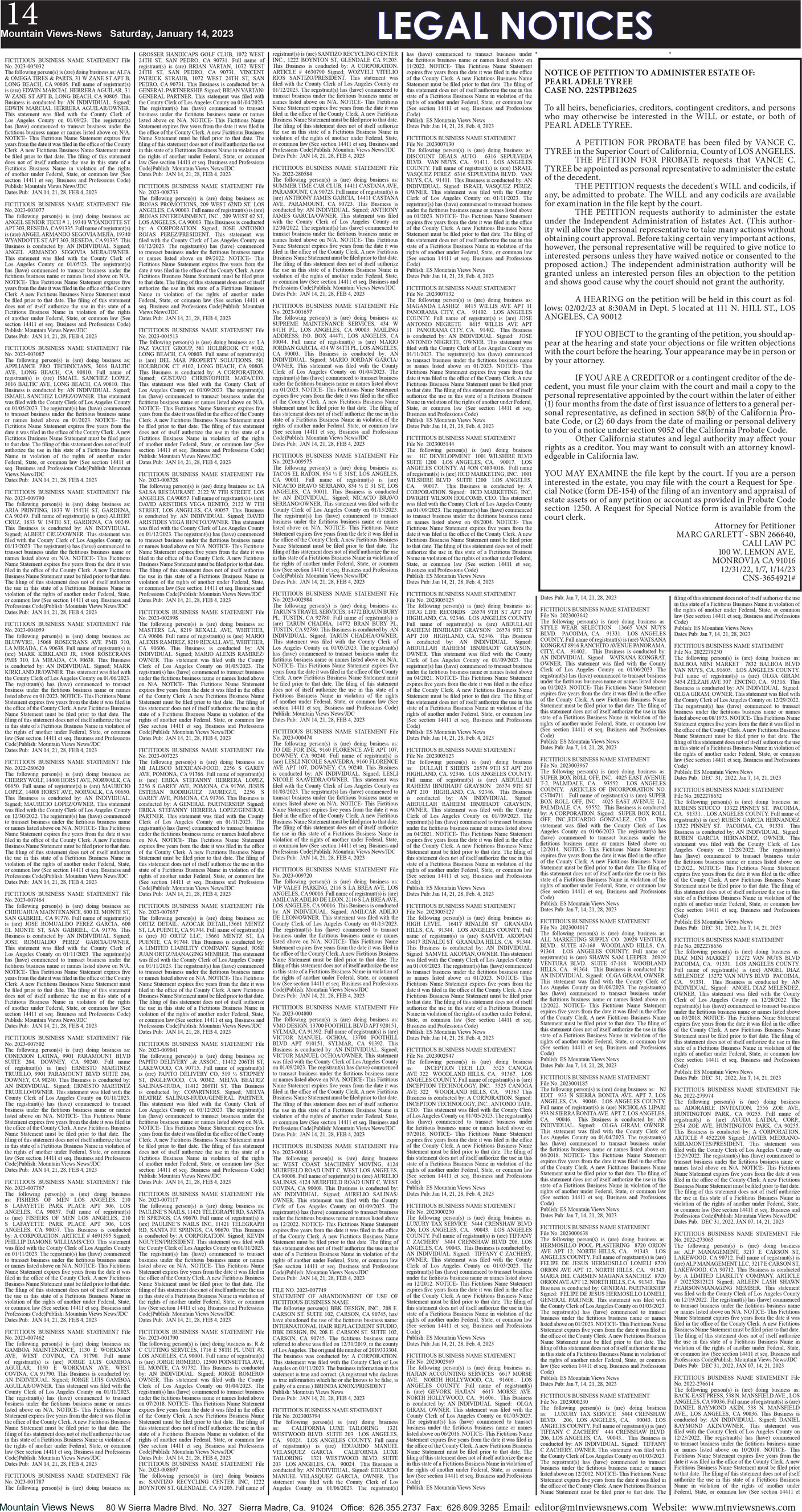 MVNews this week:  Page 14