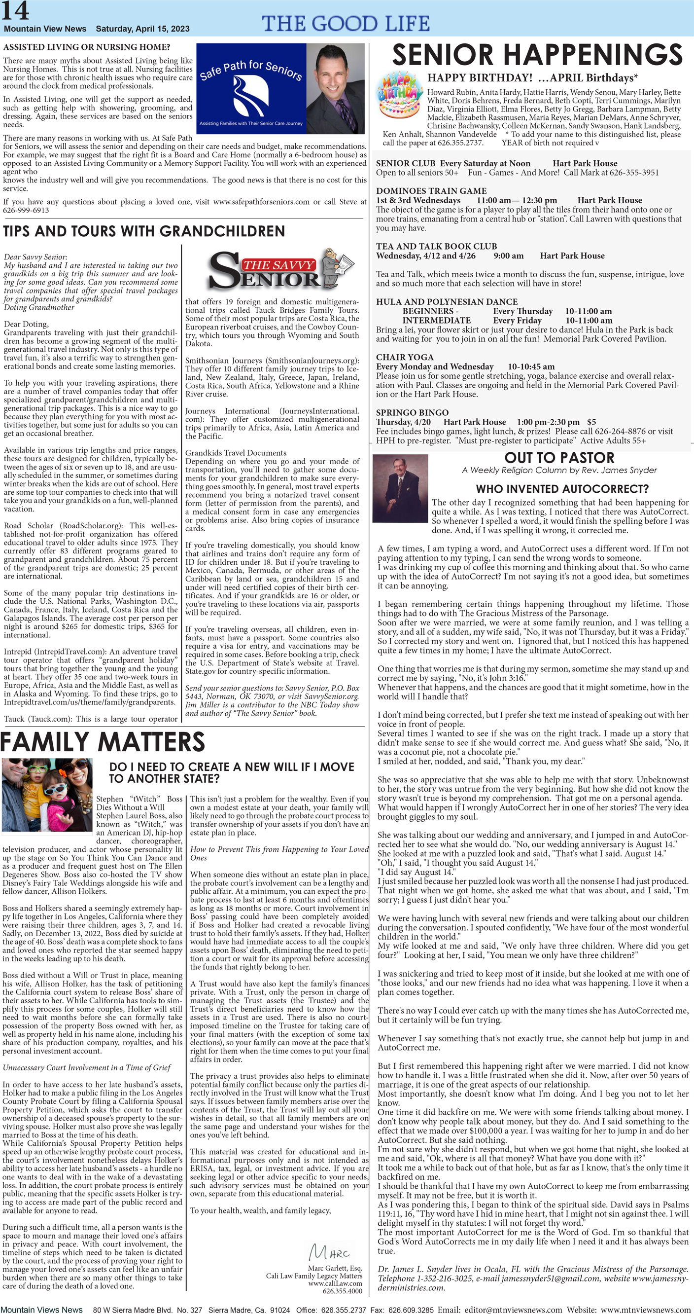 MVNews this week:  Page 14