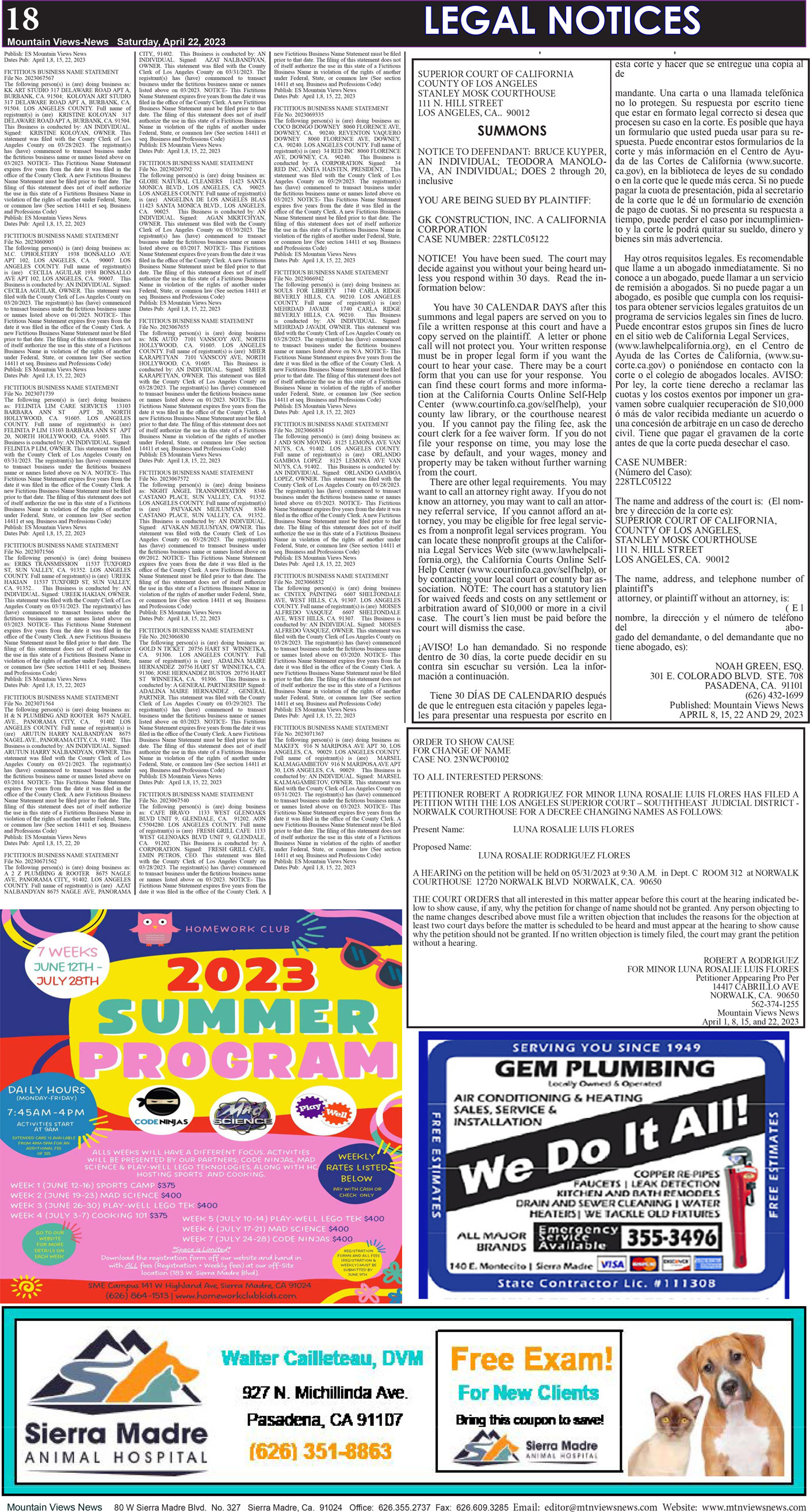 MVNews this week:  Page 18