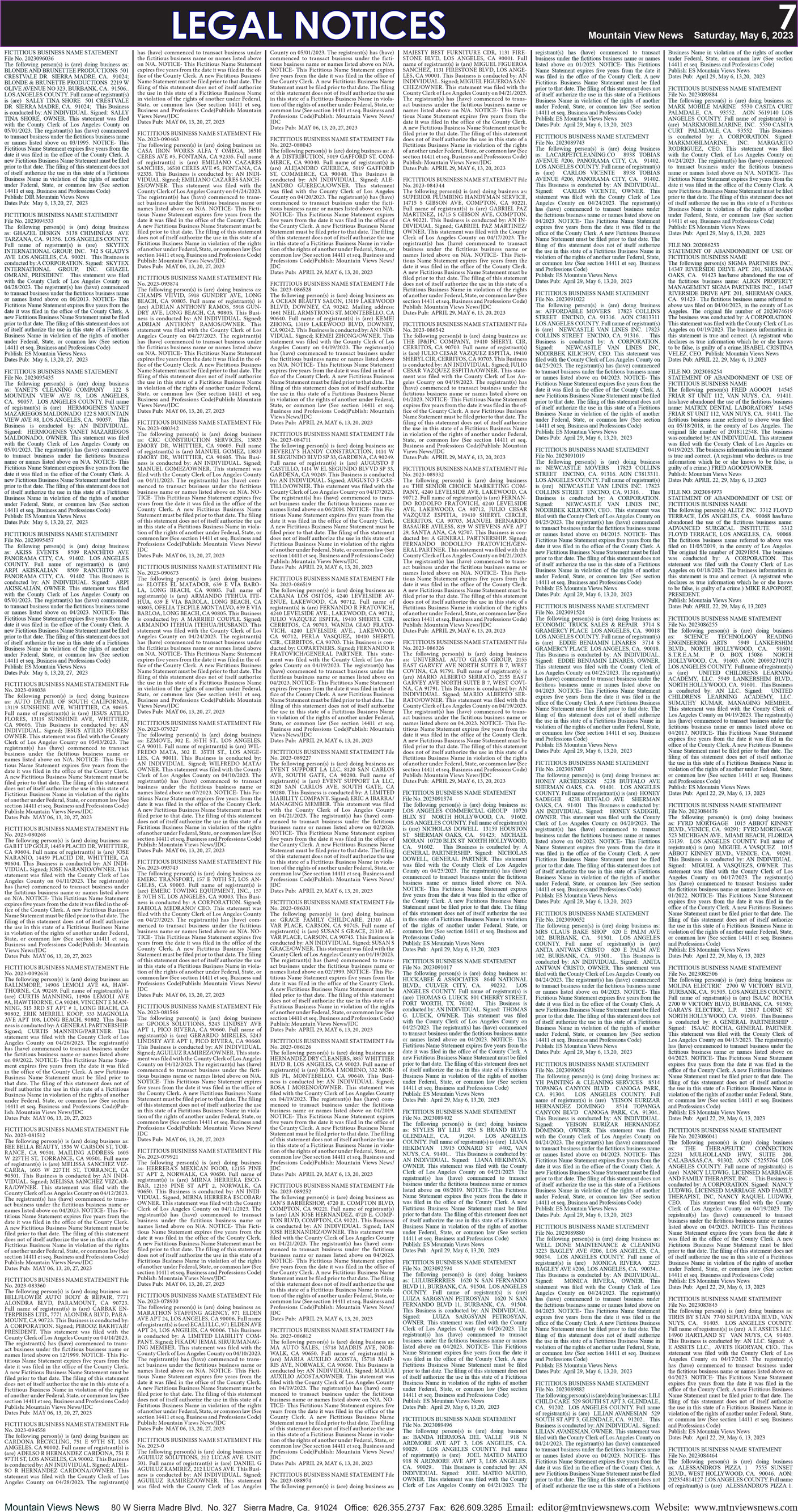 MVNews this week:  Page B:7