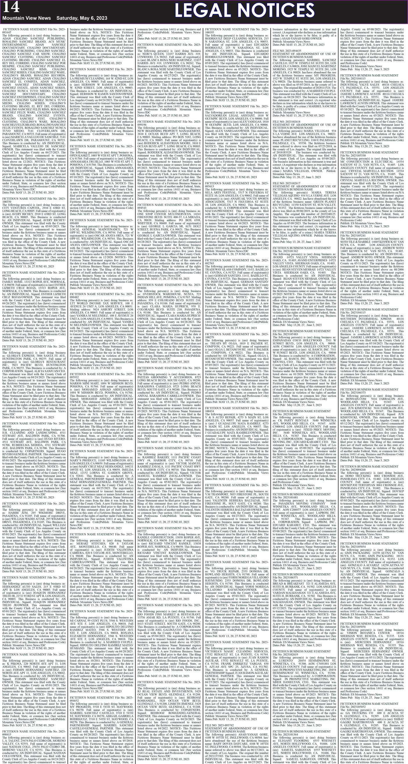 MVNews this week:  Page 14