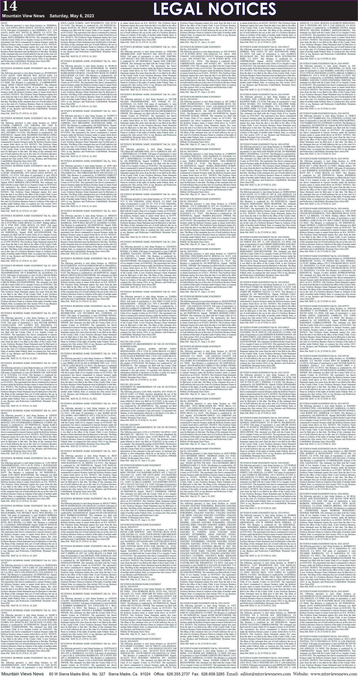 MVNews this week:  Page 14