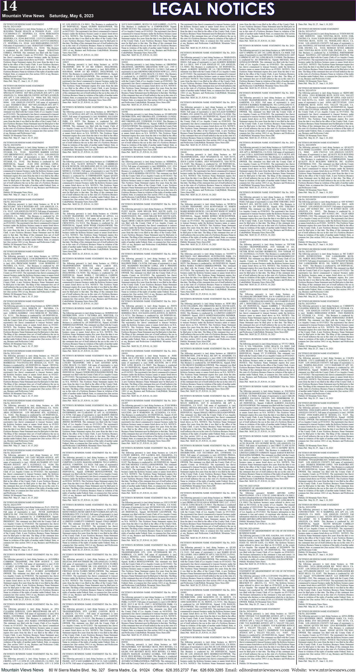 MVNews this week:  Page 14