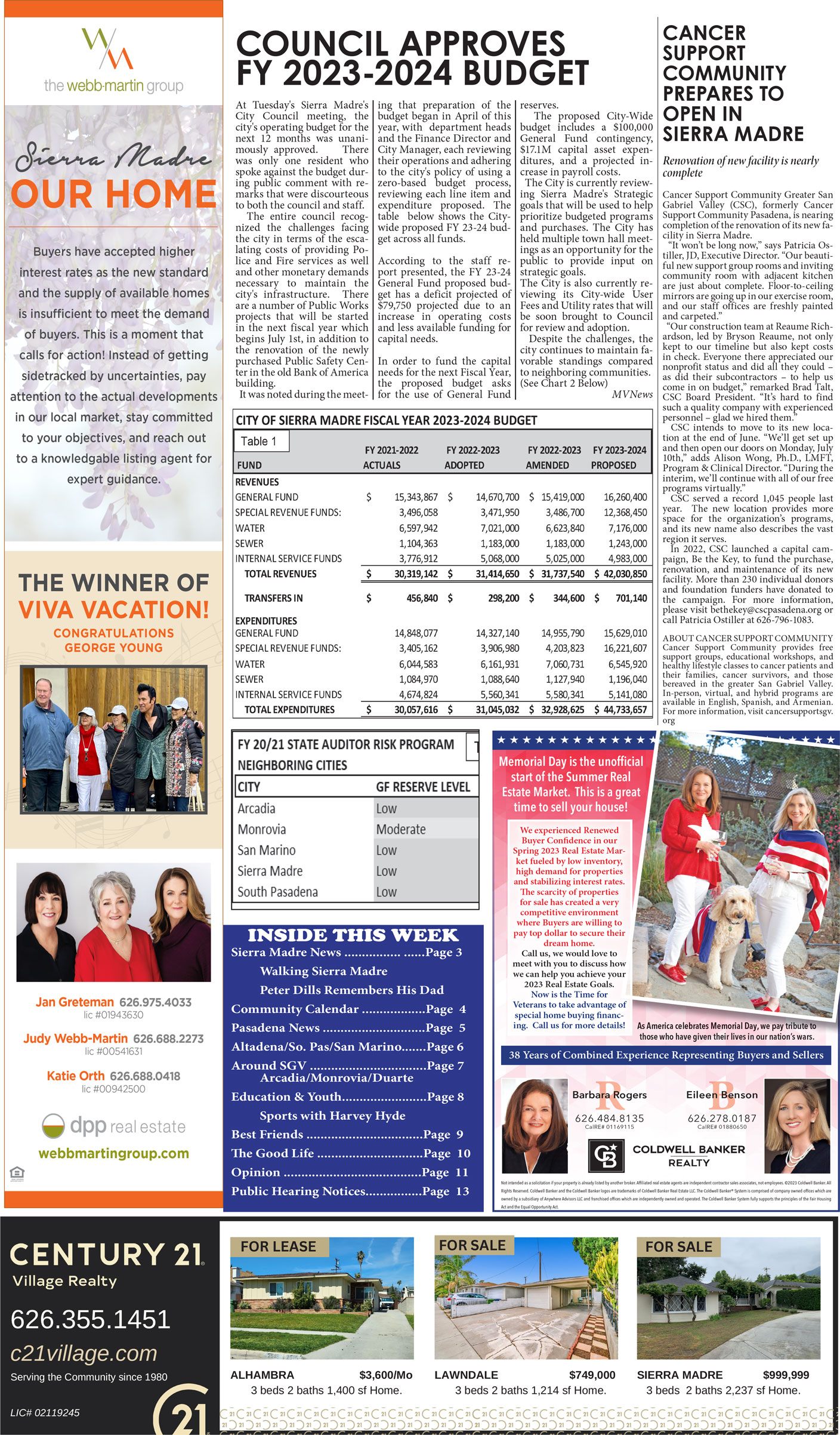 MVNews this week:  Page 1